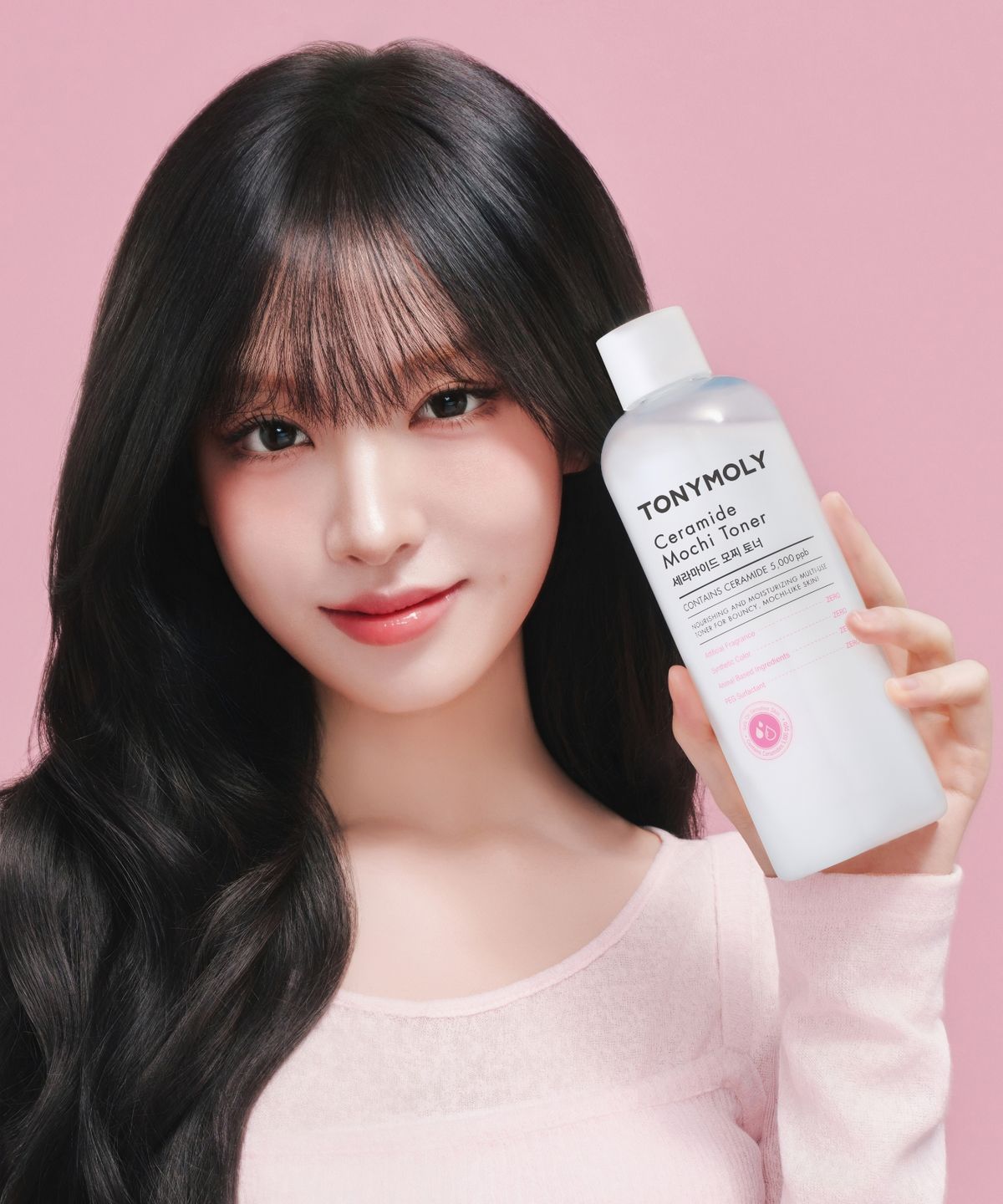 토니모리(TONYMOLY) 세라마이드 모찌 토너 500ml(+미스트공병+화장솜 증정)