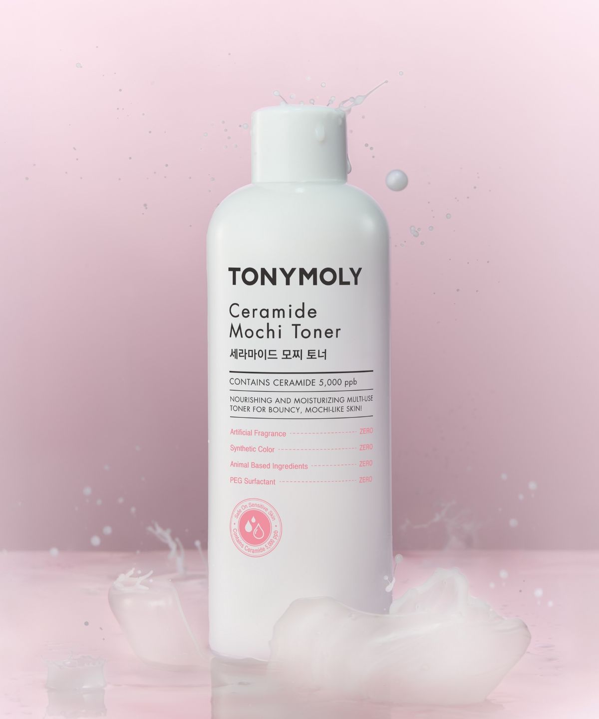 토니모리(TONYMOLY) 세라마이드 모찌 토너 500ml(+미스트공병+화장솜 증정)