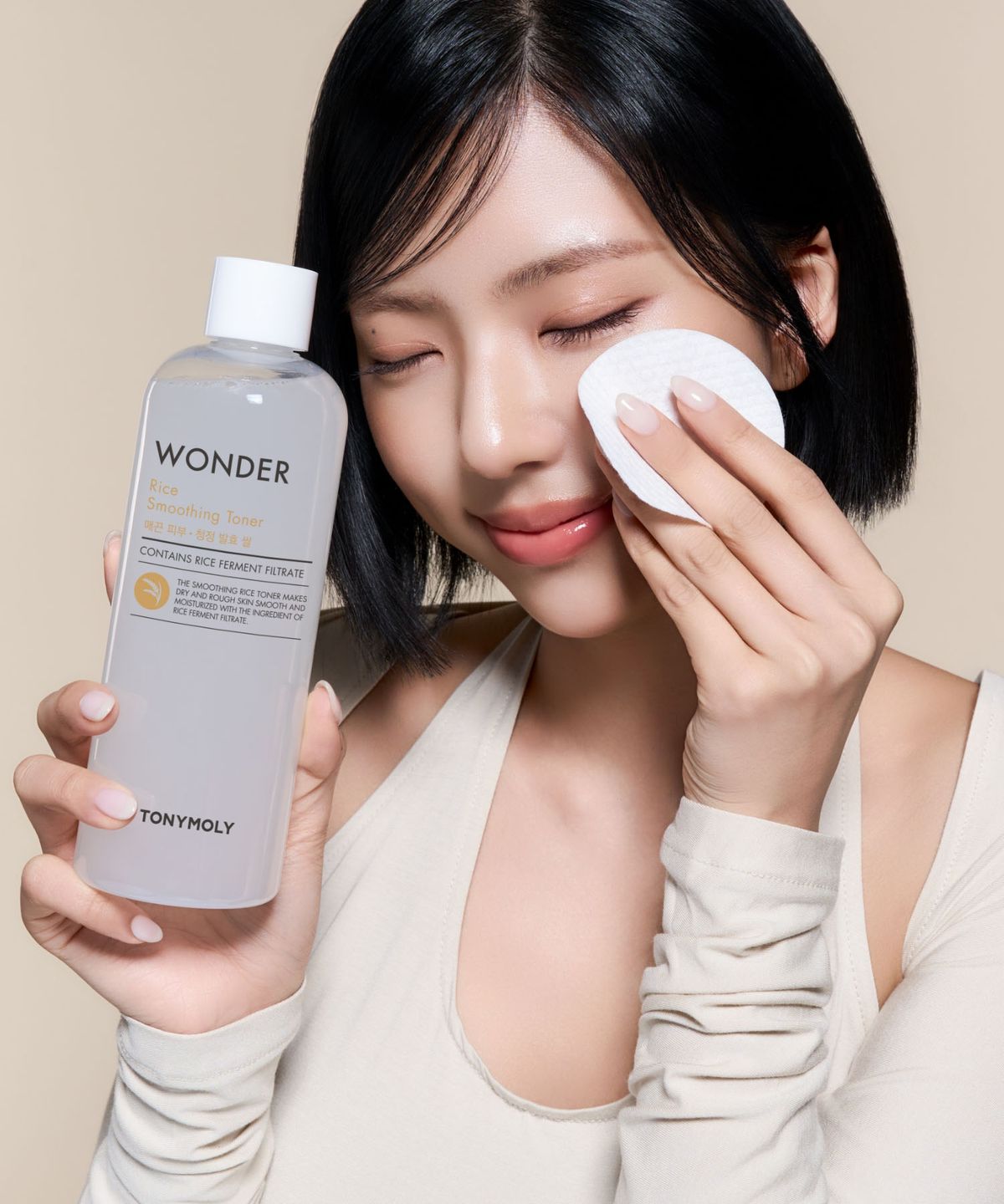 토니모리(TONYMOLY) 원더 속쌀 매끈 토너 500ml