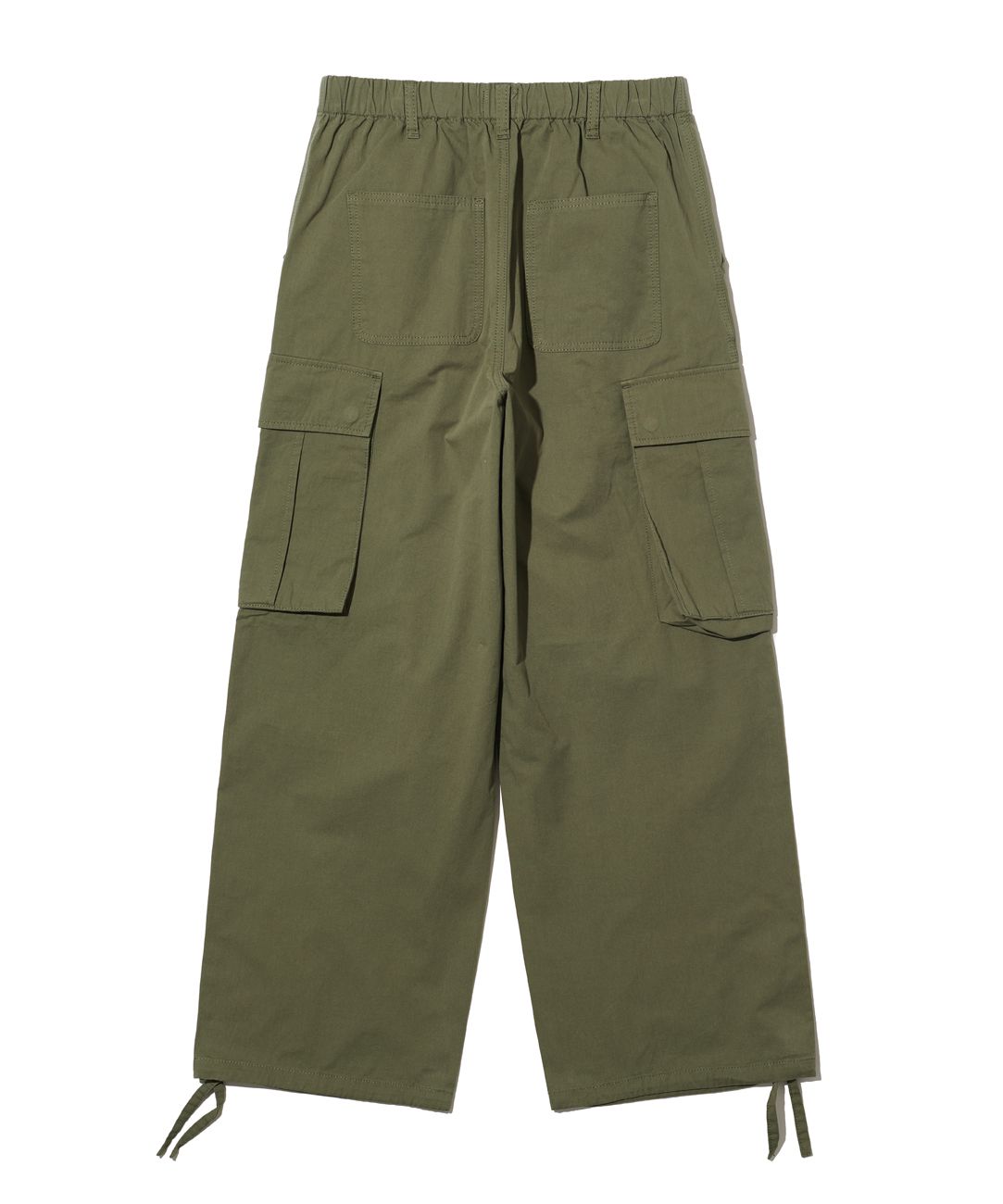 パンツ IONSEOUL oversize taslan cargo banding pant BBU260 YangguTown Men's Full Elastic Waist Lightweight Workwear