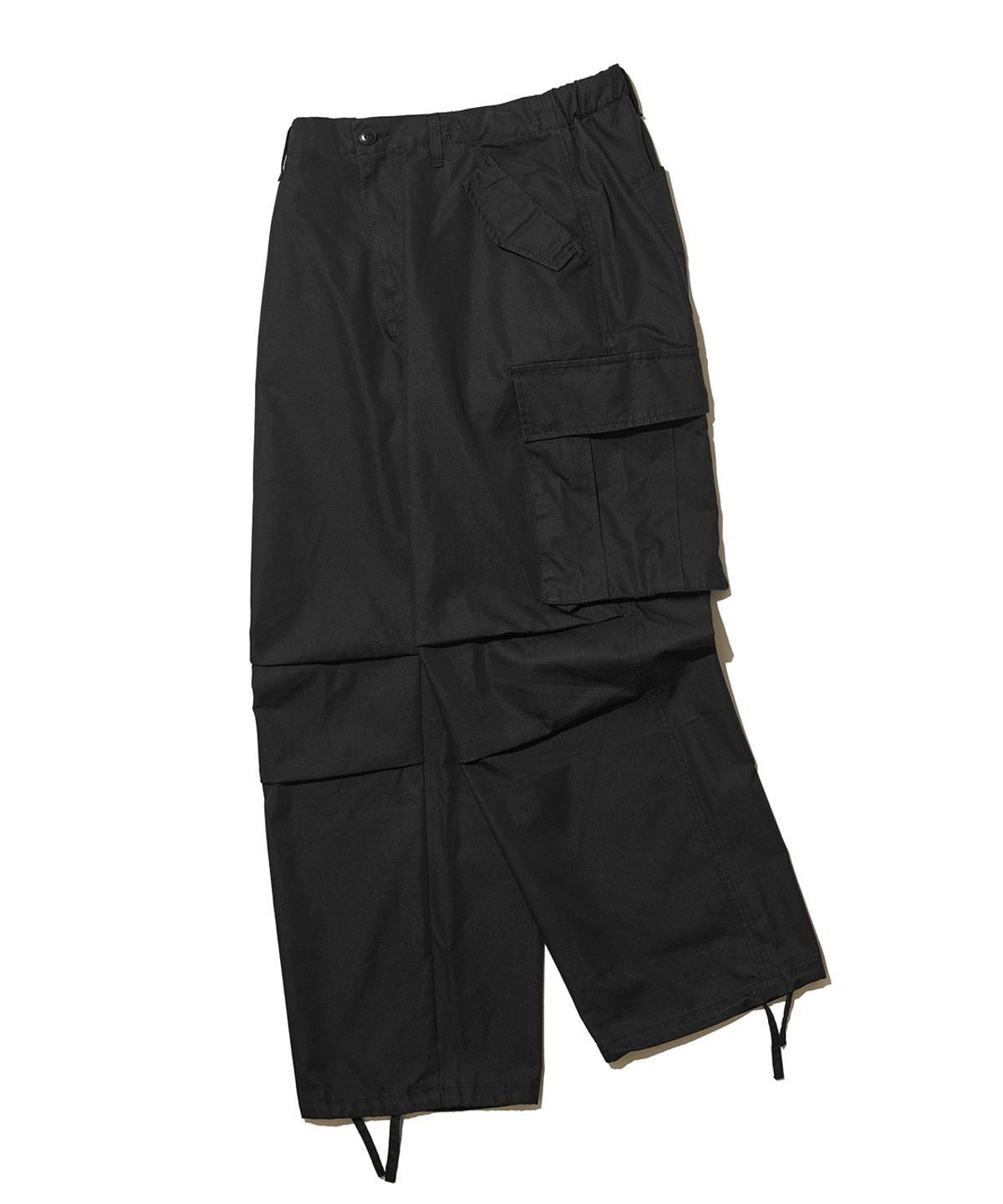 빅유니온(BIG UNION) PLEATED CARGO PANTS / BLACK