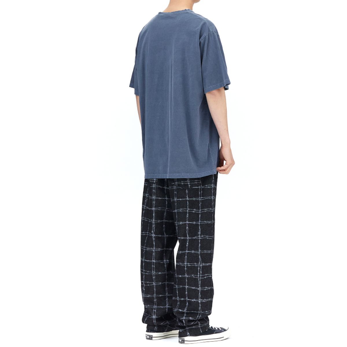 마하그리드(MAHAGRID) DON’T PANIC PIGMENT TEE NAVY(MG2DMMT505A)