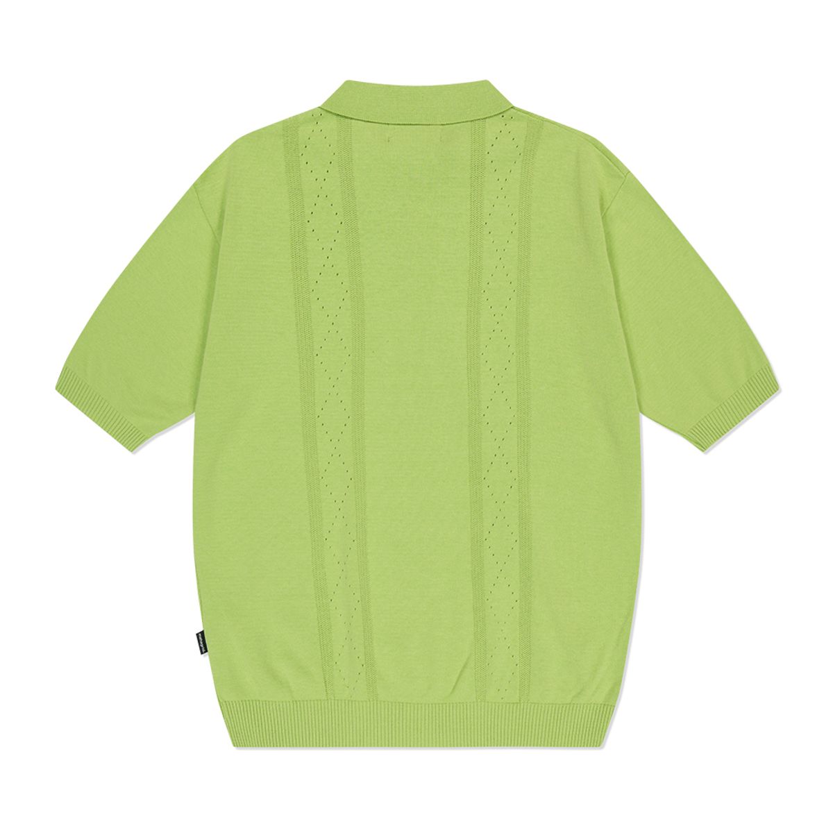 마하그리드(MAHAGRID) DIAMOND HALF KNIT POLO GREEN(MG2DMMK640A)