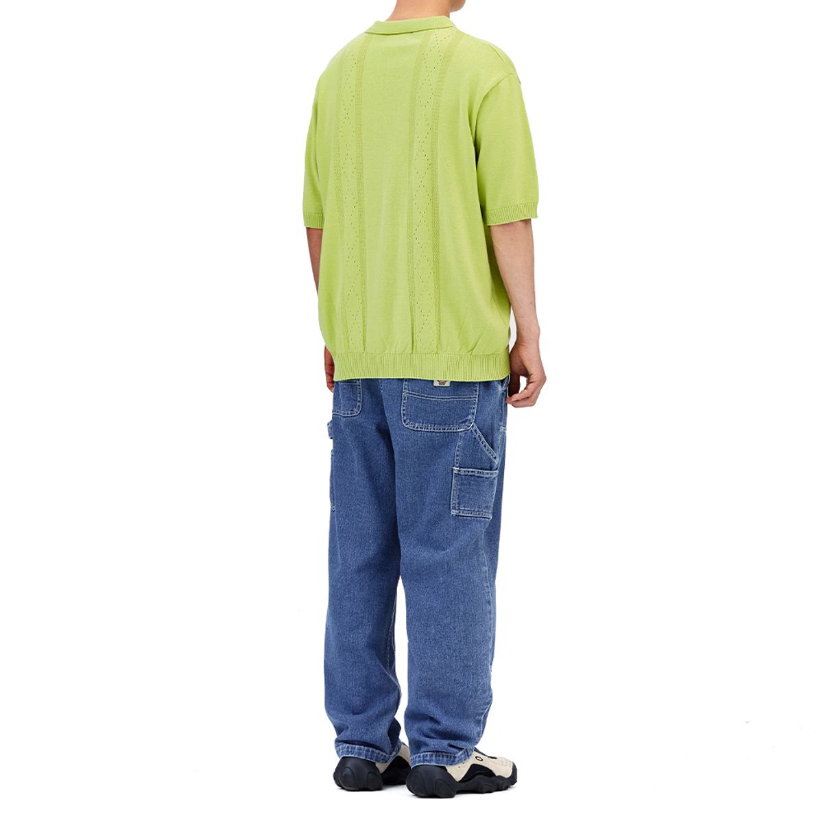 마하그리드(MAHAGRID) DIAMOND HALF KNIT POLO GREEN(MG2DMMK640A)