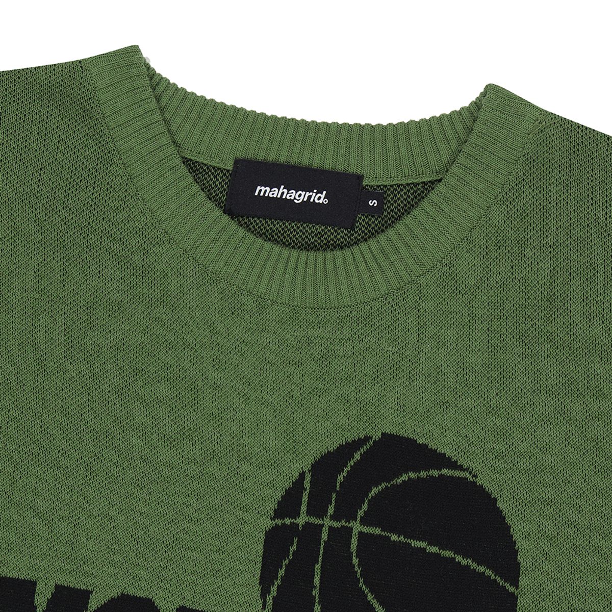 마하그리드(MAHAGRID) MGD BASKET HALF KNIT GREEN(MG2DMMK603A)
