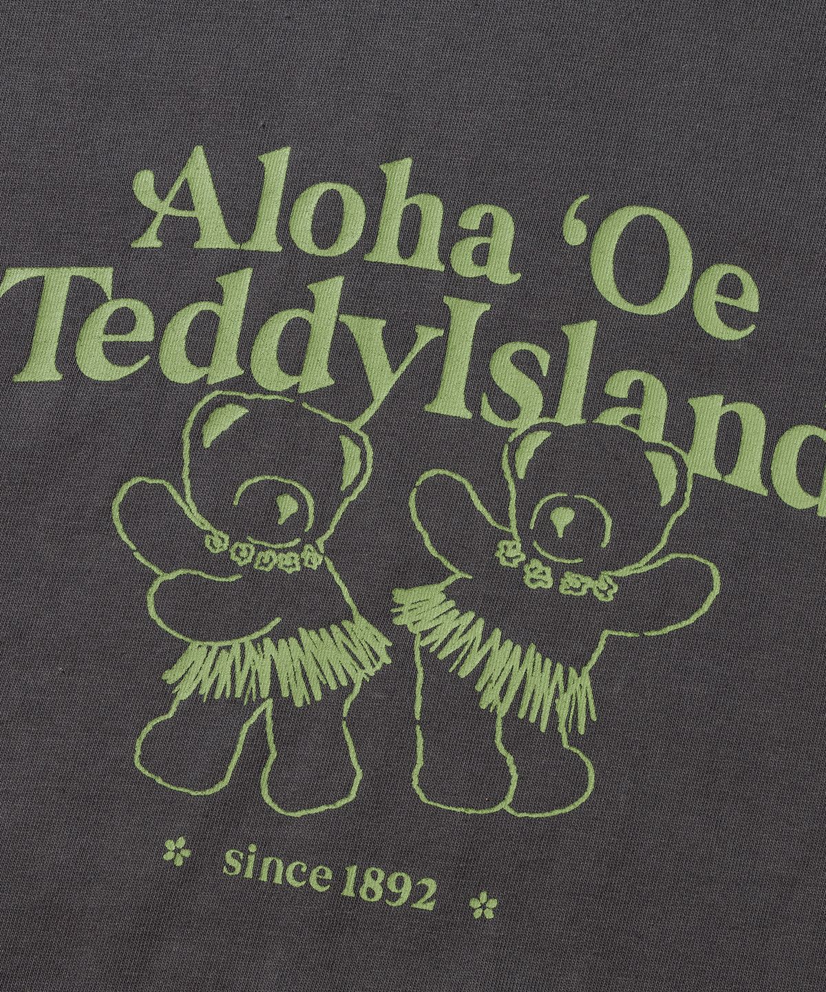 테디아일랜드(TEDDYISLAND) 알로하 테디 반팔 차콜