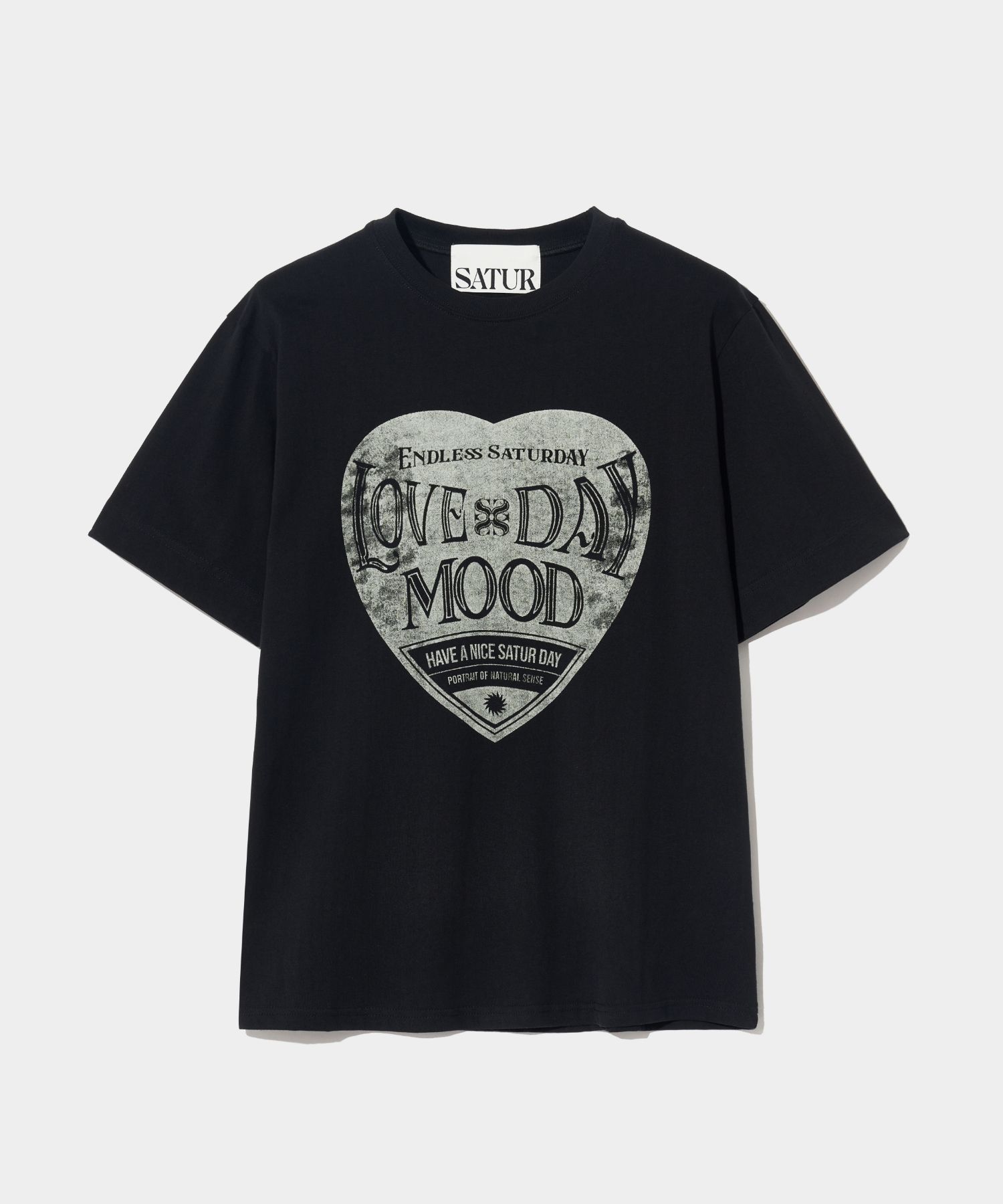 ◆24SS SATUR Saturday Retro Mood Graphic Tシャツ/3色◆ ☆2023SS新作☆SATUR☆Saturday Retro Mood Graphic T-Shirts