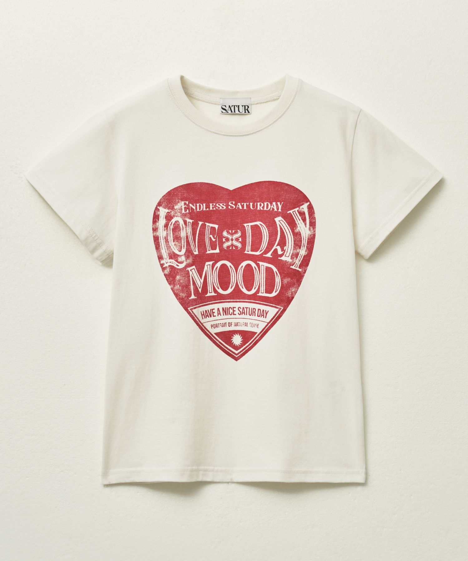 SATUR☆Saturday Retro Mood Graphic T-Shirts MUSINSA | SATUR Saturday Retro Mood Graphic Short Sleeve T