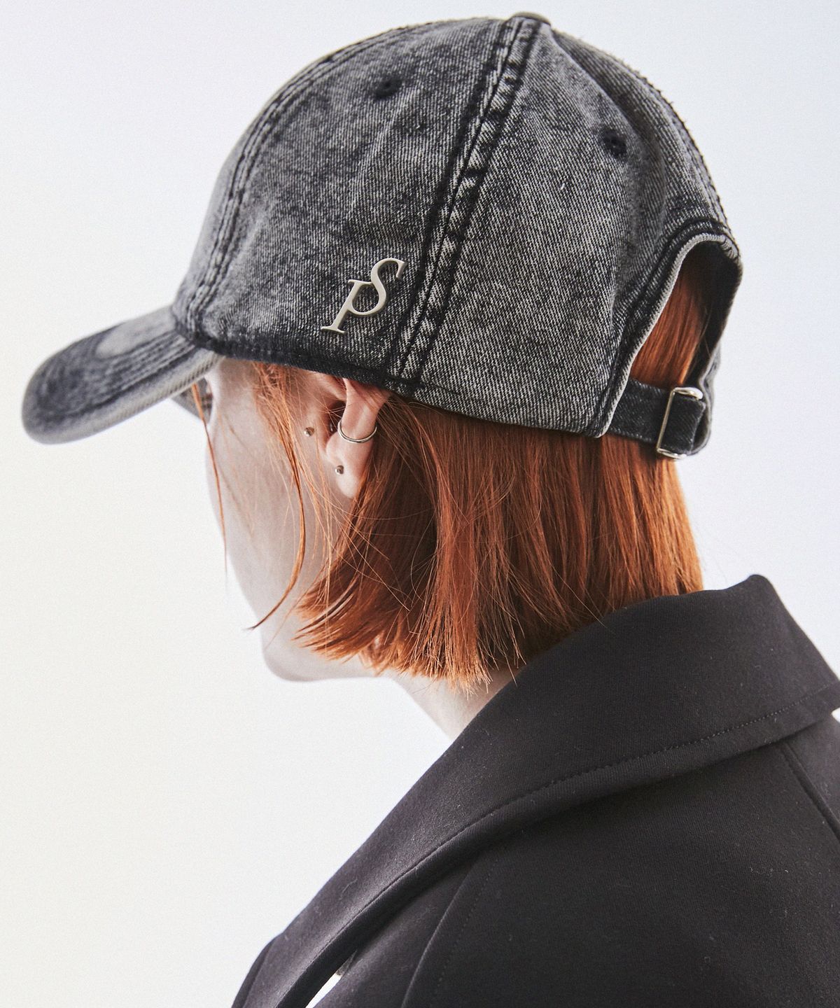 슬리피슬립(SLEEPYSLIP) VINTAGE WASHING BLACK DENIM BALL CAP
