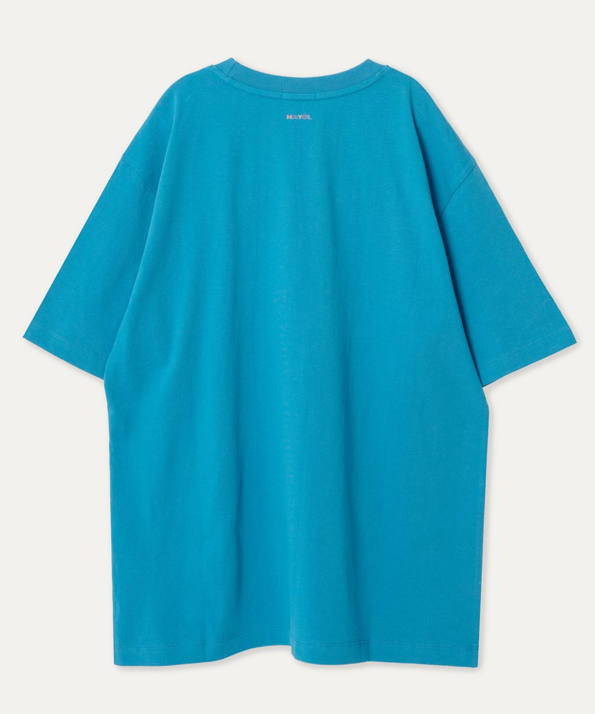마욜(MAYOL) 프린팅 크루넥 반소매 티셔츠_클래식 블루