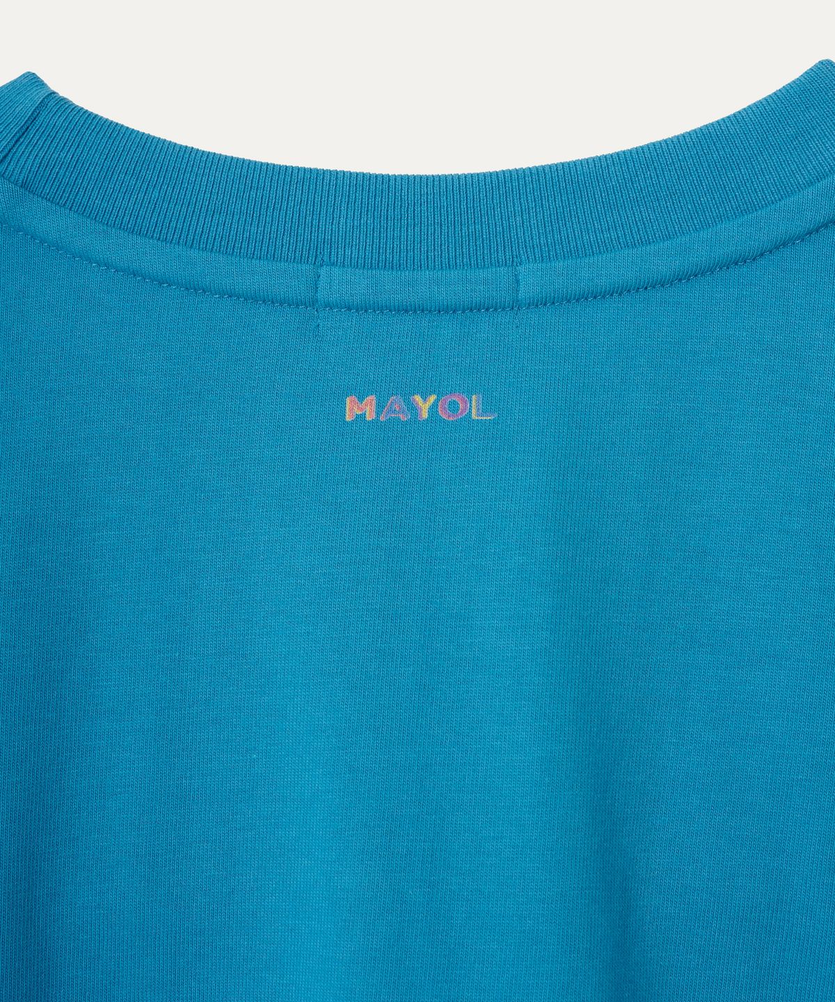 마욜(MAYOL) 프린팅 크루넥 반소매 티셔츠_클래식 블루