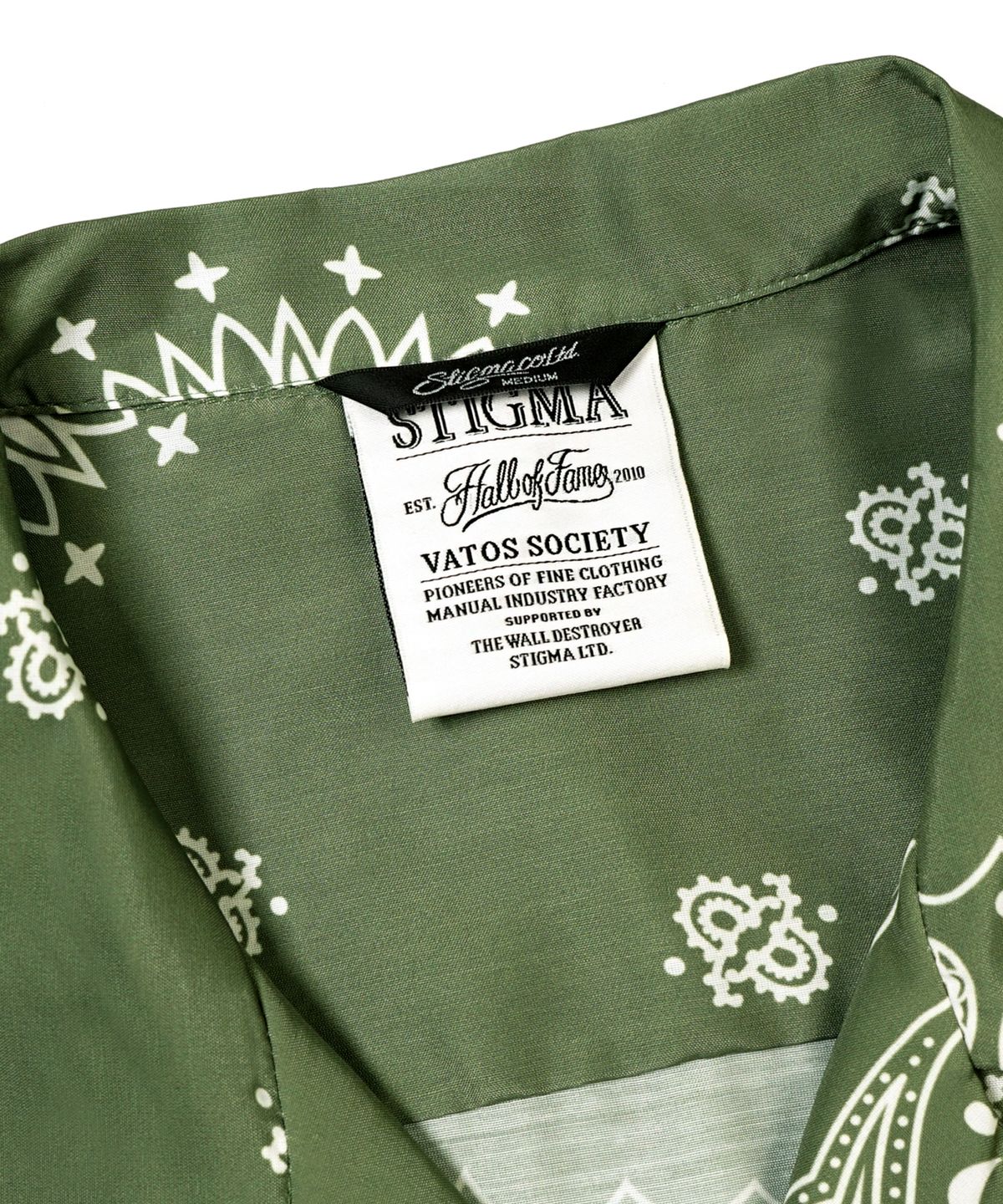 스티그마(STIGMA) 23 PAISLEY SHORT SLEEVES SHIRTS KHAKI