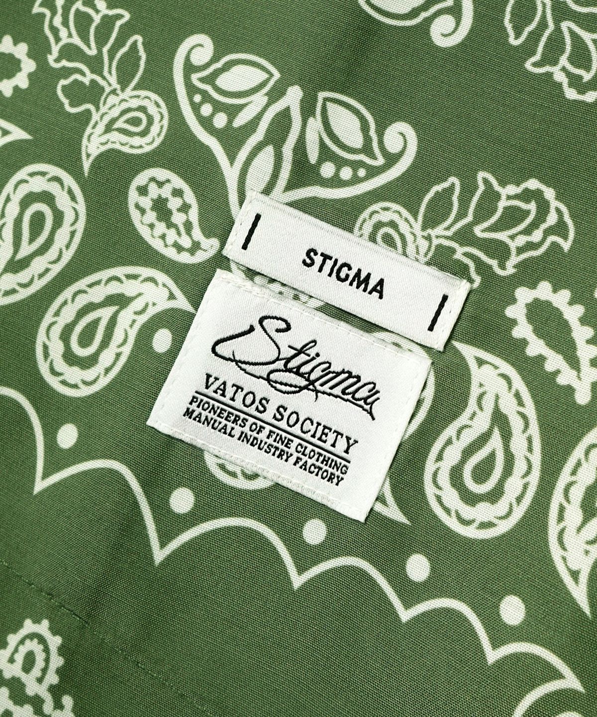 스티그마(STIGMA) 23 PAISLEY SHORT SLEEVES SHIRTS KHAKI