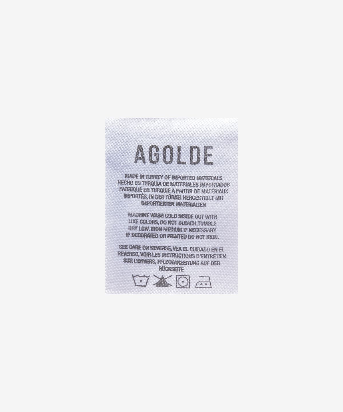 에이골디(AGOLDE) 크리스 크로스 스트레이트 데님 팬츠 - 블랙 / A90371157SHMBL