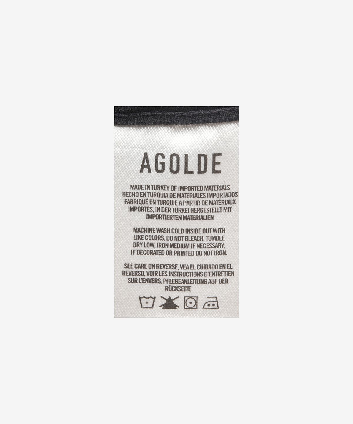 에이골디(AGOLDE) 라일리 하이 라이즈 스트레이트 데님 팬츠 - 블랙 / A0561286PNRMC