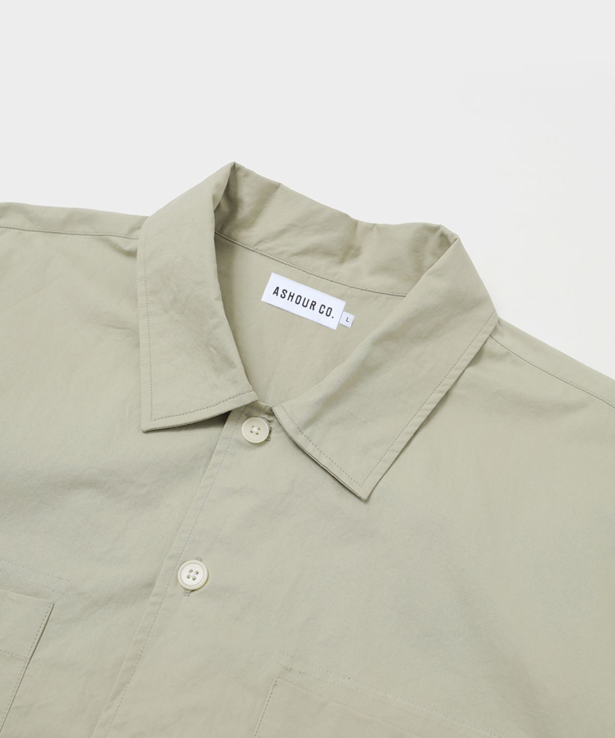 애쉬아워(ASHOUR) Two Pocket Daily Shirts Aqua