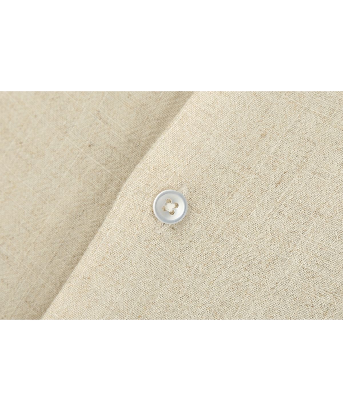 애쉬아워(ASHOUR) Linen Open Collar Shirts Beige