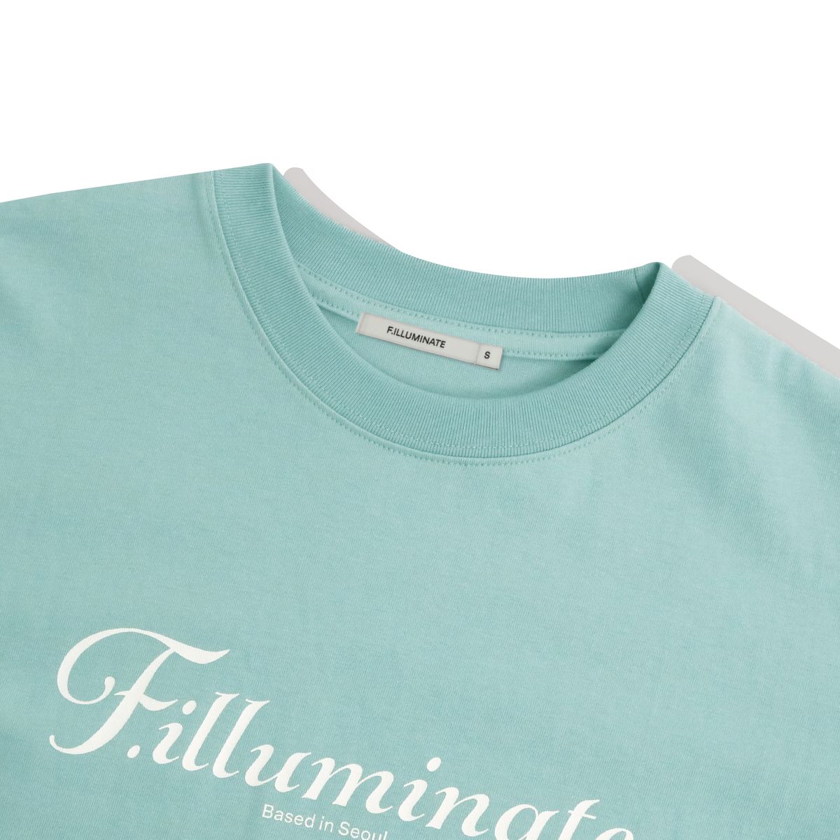 필루미네이트(FILLUMINATE) (W)레터링 로고 티-스카이블루