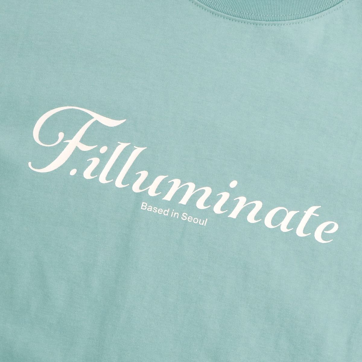 필루미네이트(FILLUMINATE) (W)레터링 로고 티-스카이블루