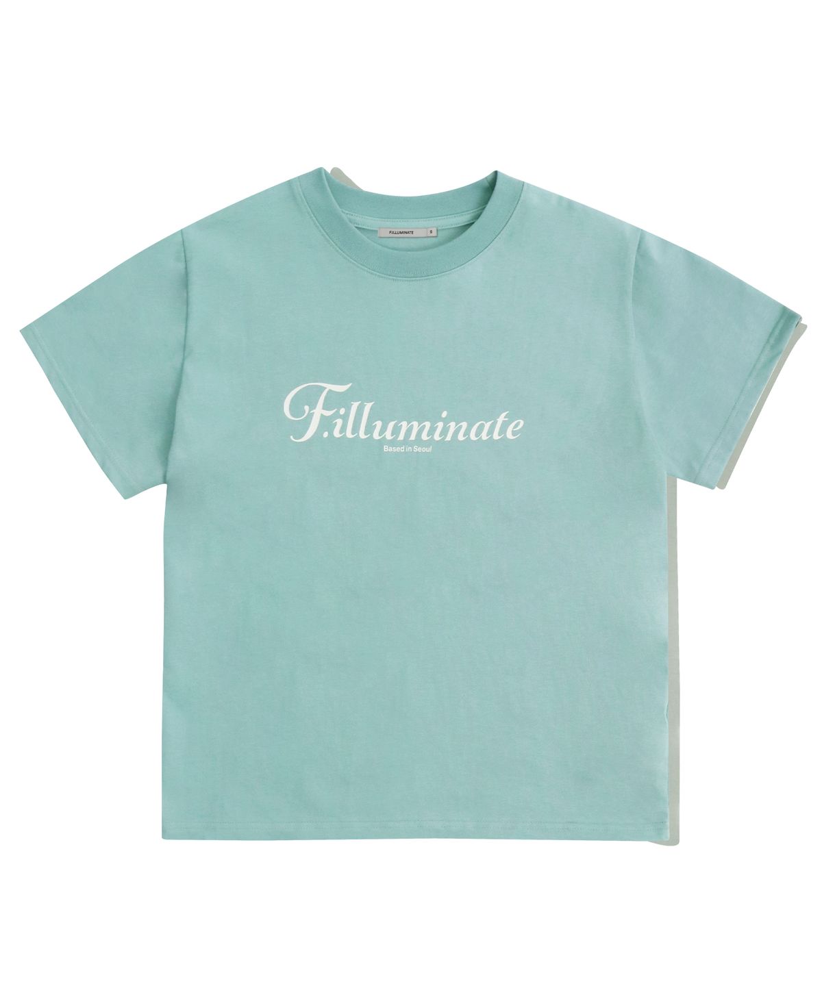 필루미네이트(FILLUMINATE) (W)레터링 로고 티-스카이블루