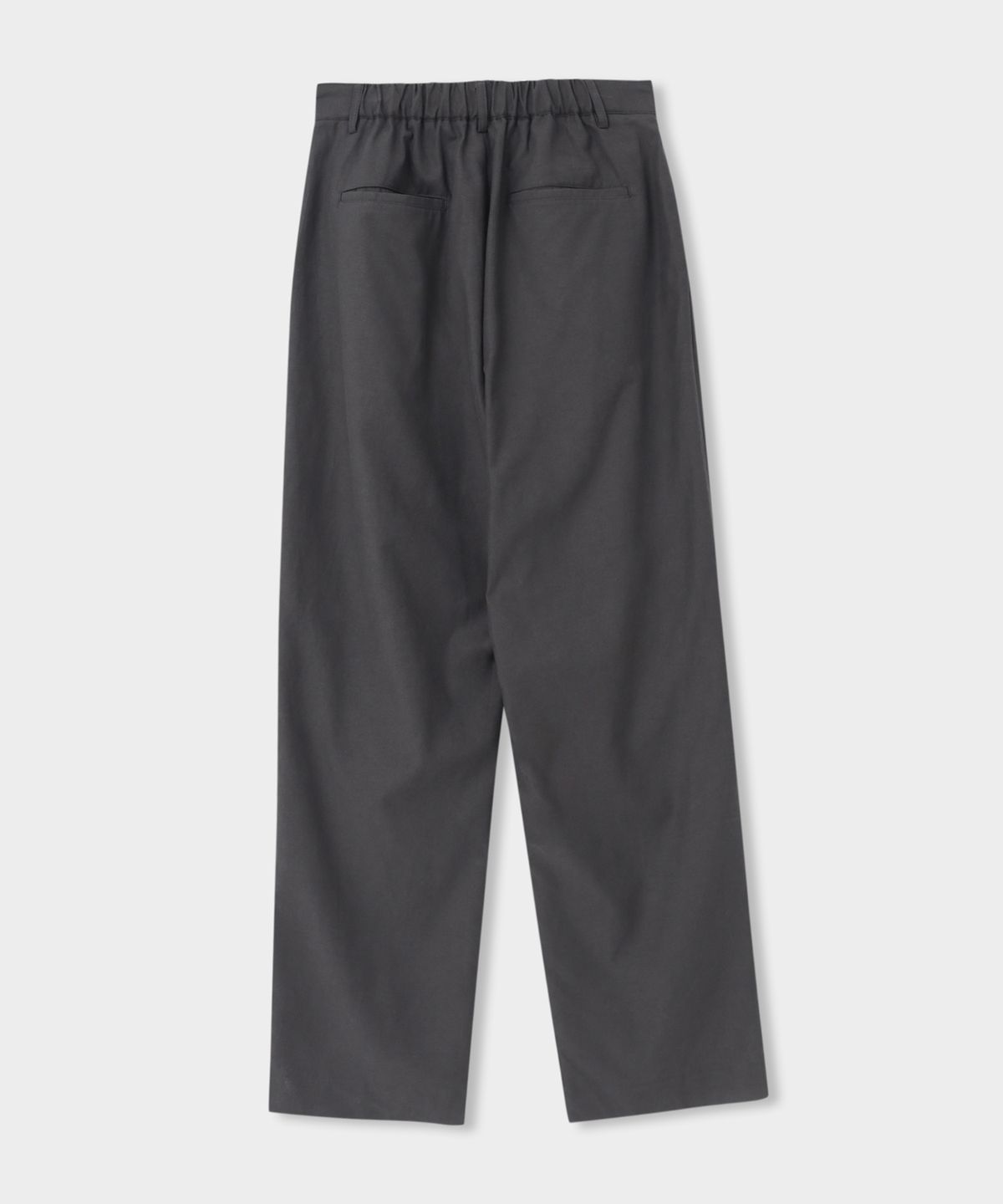 애쉬아워(ASHOUR) Middle Tuck Wide Pants Charcoal