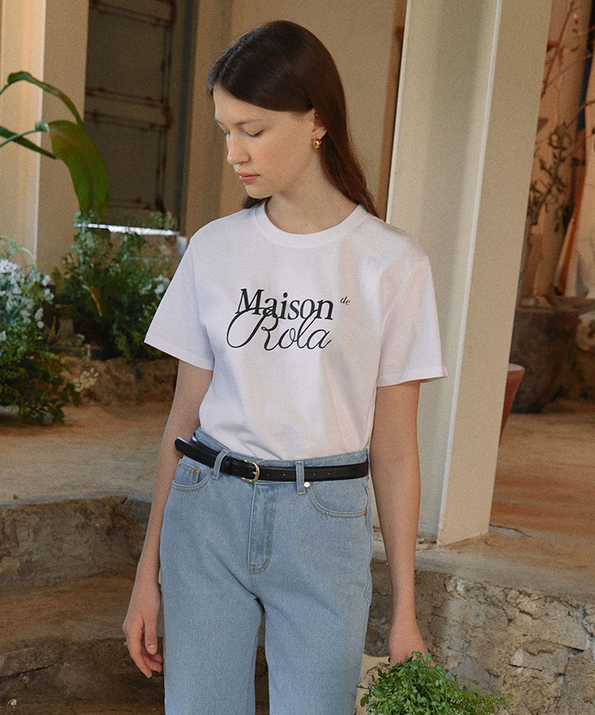 로라로라(ROLAROLA) MAISON DE ROLA HALF T-SHIRTS WHITE - 사이즈 & 후기 | 무신사