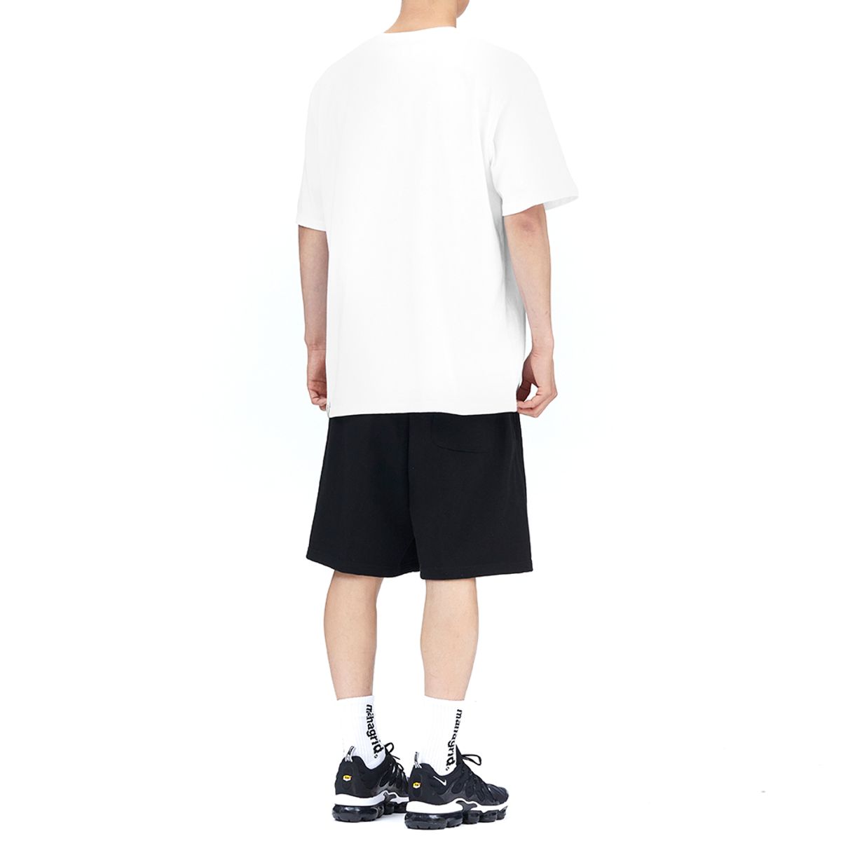 마하그리드(MAHAGRID) VARSITY LOGO SWEAT SHORT BLACK(MG2FMMPA04A)