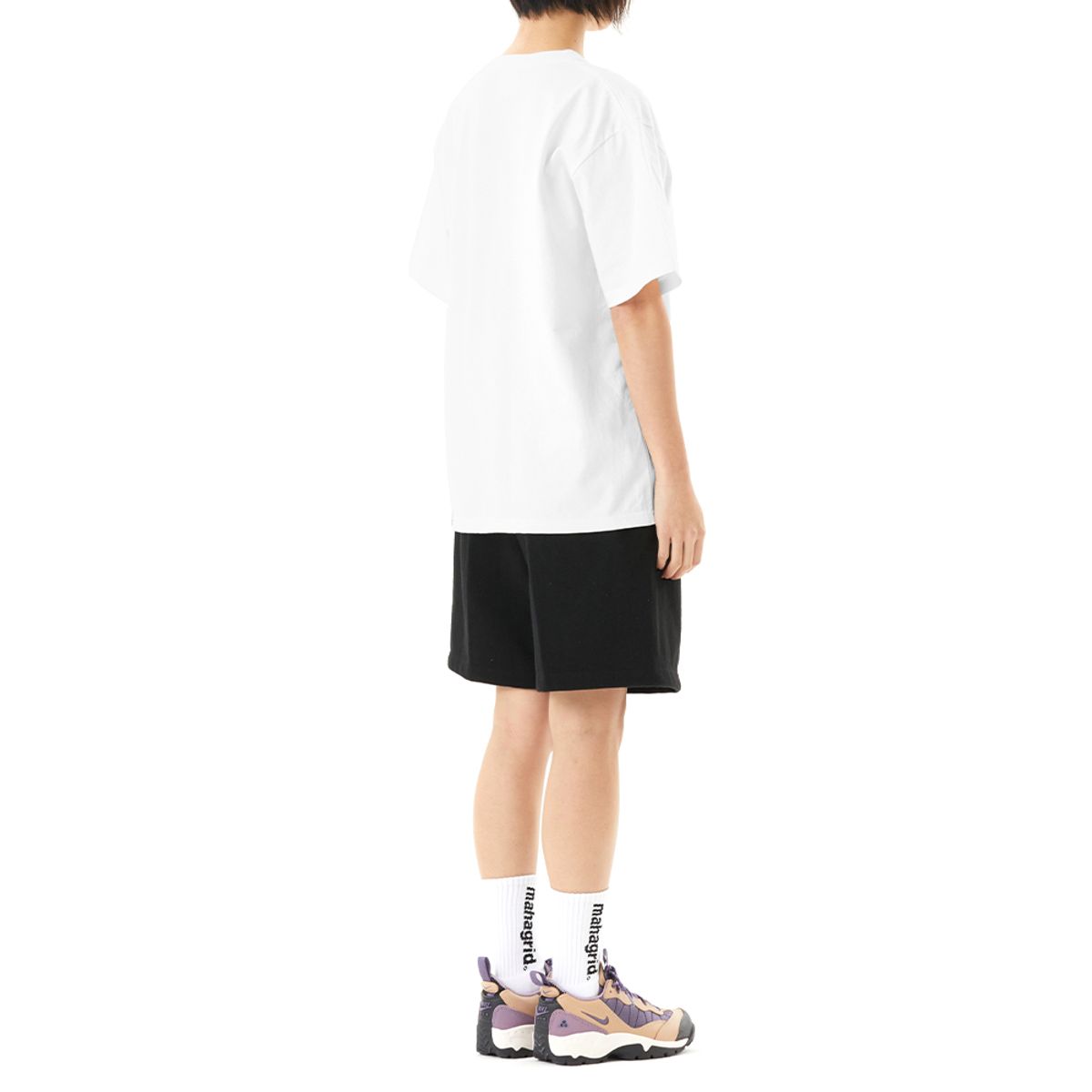 마하그리드(MAHAGRID) VARSITY LOGO SWEAT SHORT BLACK(MG2FMMPA04A)