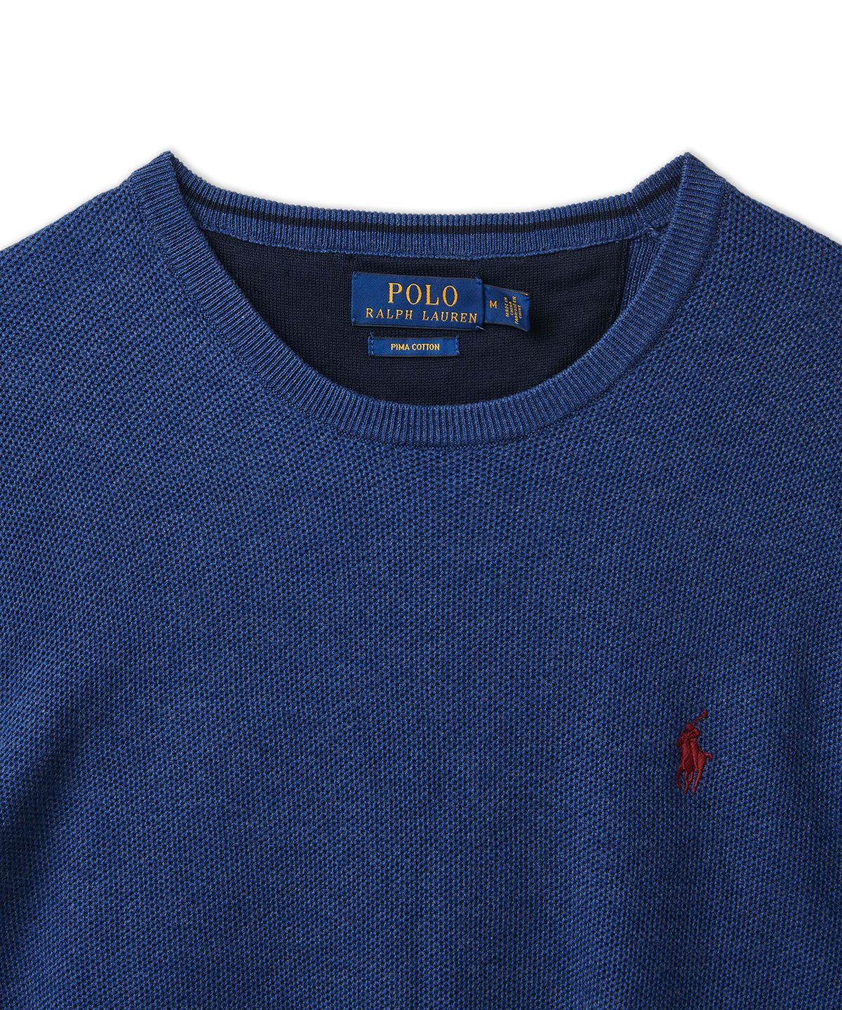 폴로 랄프 로렌(POLO RALPH LAUREN) 코튼 크루넥 스웨터 - 네이비