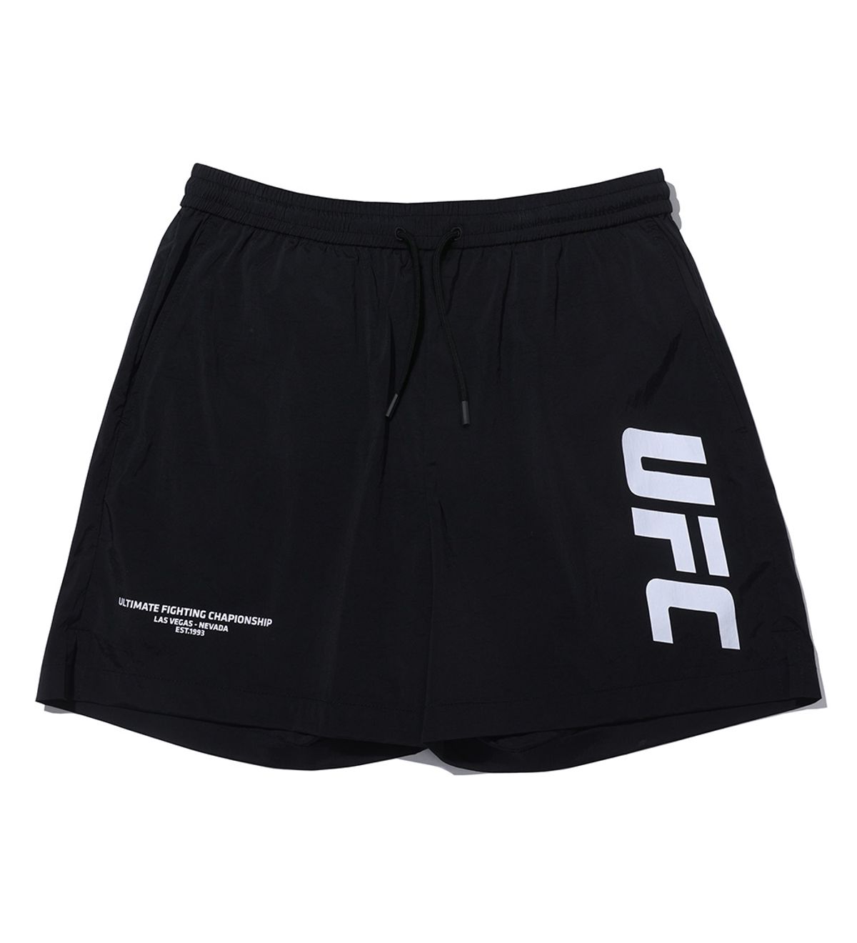 유에프씨 스포츠(UFC SPORT) UFC 에센셜 빅로고 릴렉스핏 숏 팬츠 블랙 U2SPU2314BK