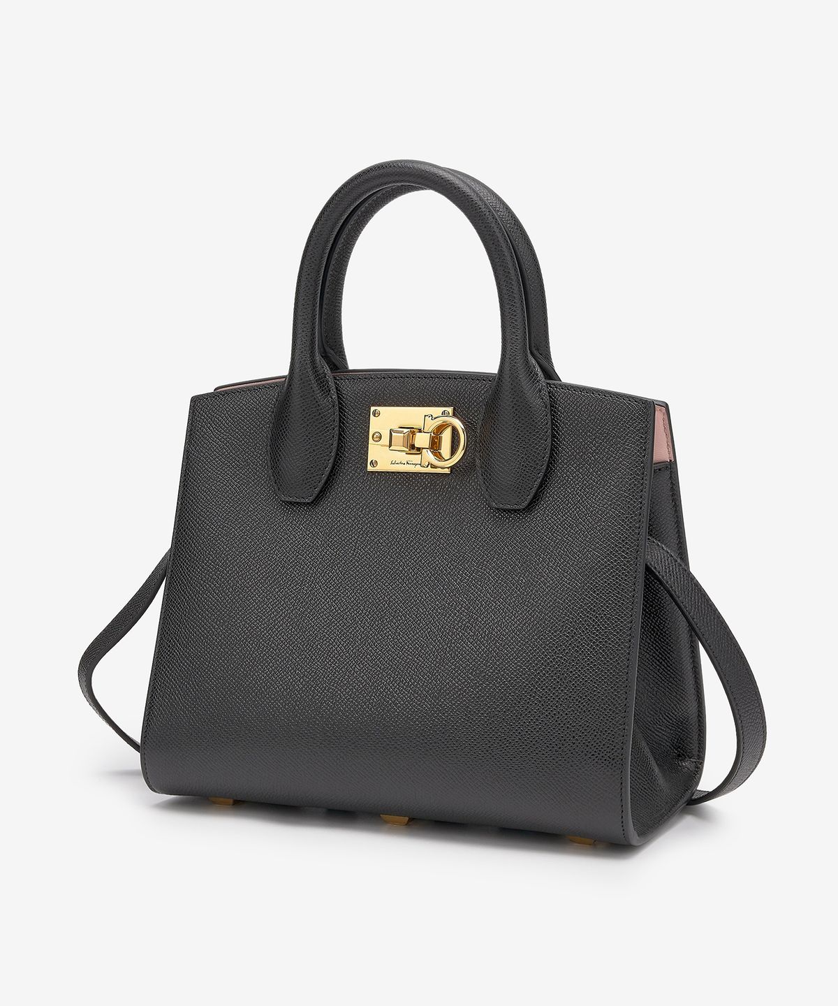 페라가모(SALVATORE FERRAGAMO) 스튜디오 박스 토트백 - 블랙 / 211424750036