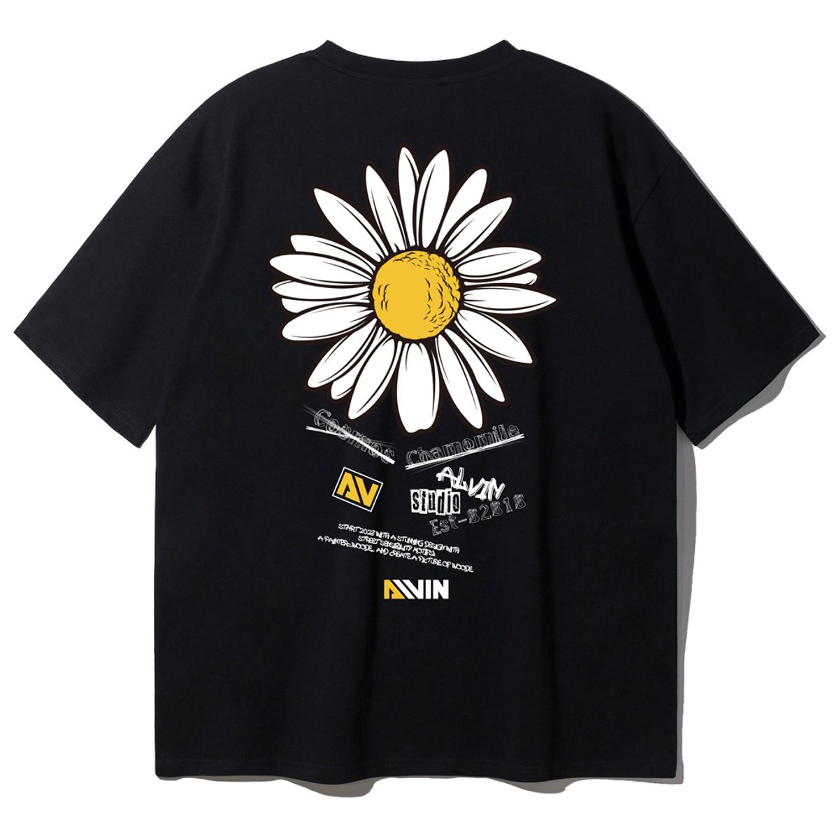 앨빈클로(ALVINCLO) 카모마일 오버핏 반팔티 AST4831 (2 COLOR)
