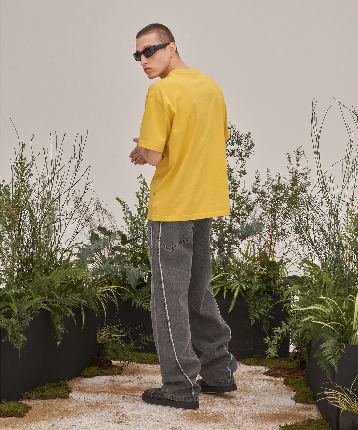 더블유엠씨(WMC) 뉴 모던 클래식 티셔츠_YELLOW