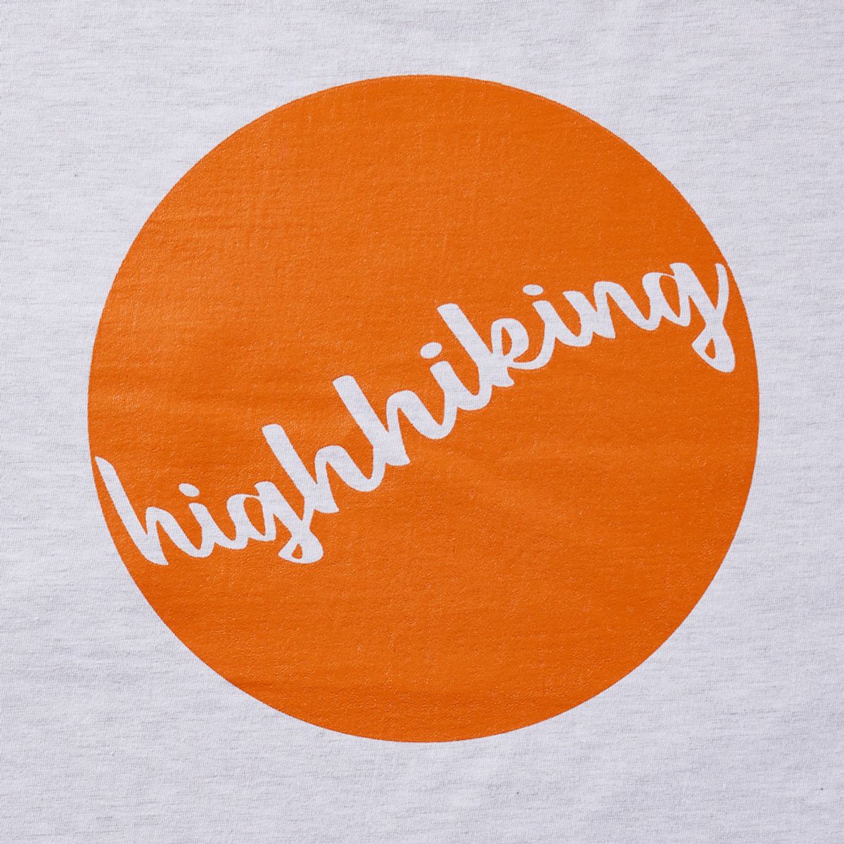 하이하이킹(HIGHHIKING) HH 포켓 롱 슬리브 티셔츠 (백염색/주황색)