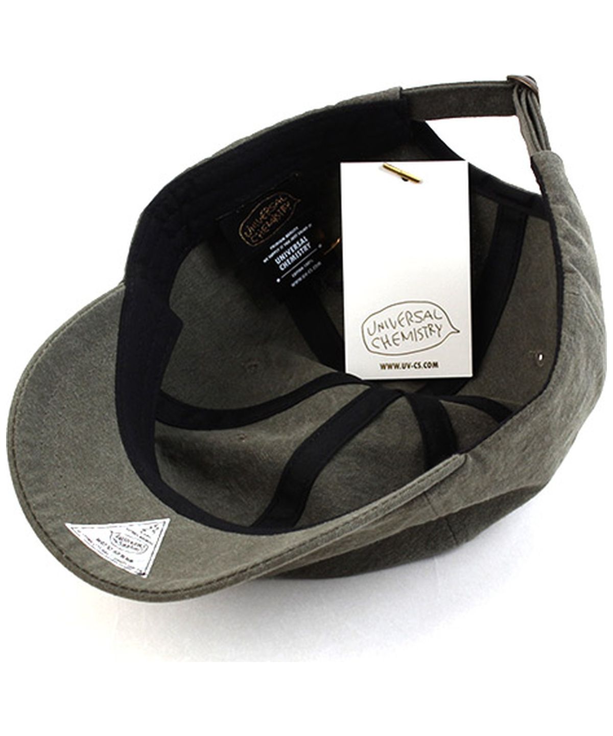 유니버셜 케미스트리(UNIVERSAL CHEMISTRY) Khaki Short Brim Ballcap 숏챙캡