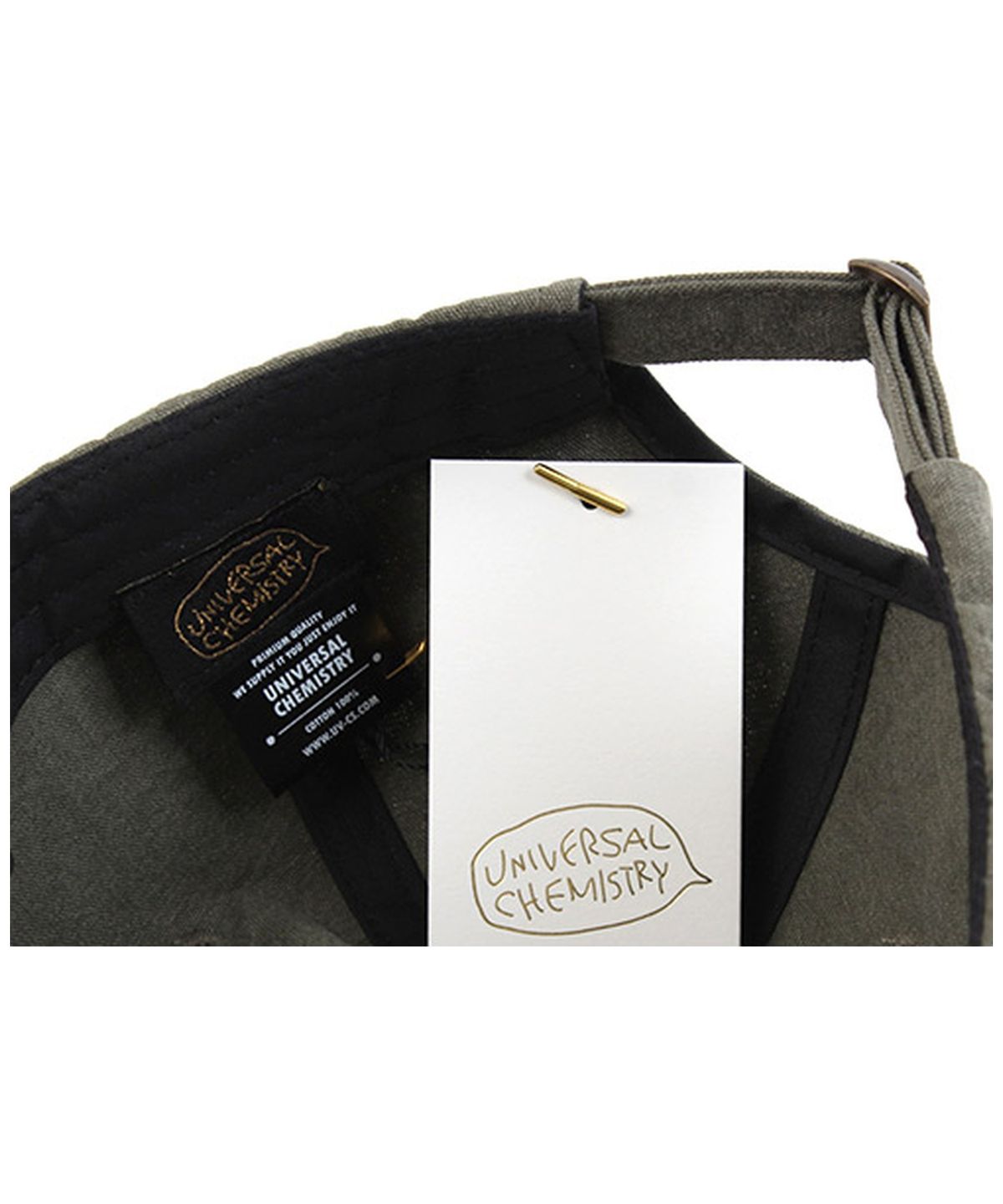 유니버셜 케미스트리(UNIVERSAL CHEMISTRY) Khaki Short Brim Ballcap 숏챙캡