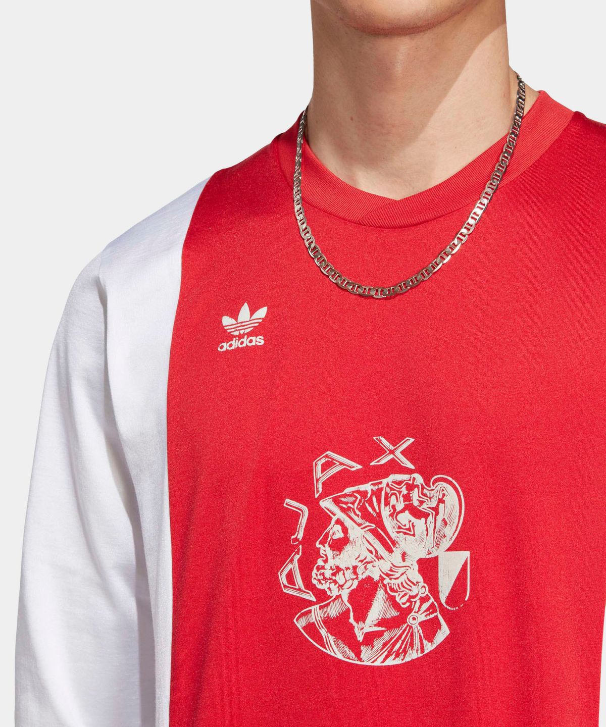 아디다스(ADIDAS) 아약스 OG 저지 - 레드:화이트 / IN4723
