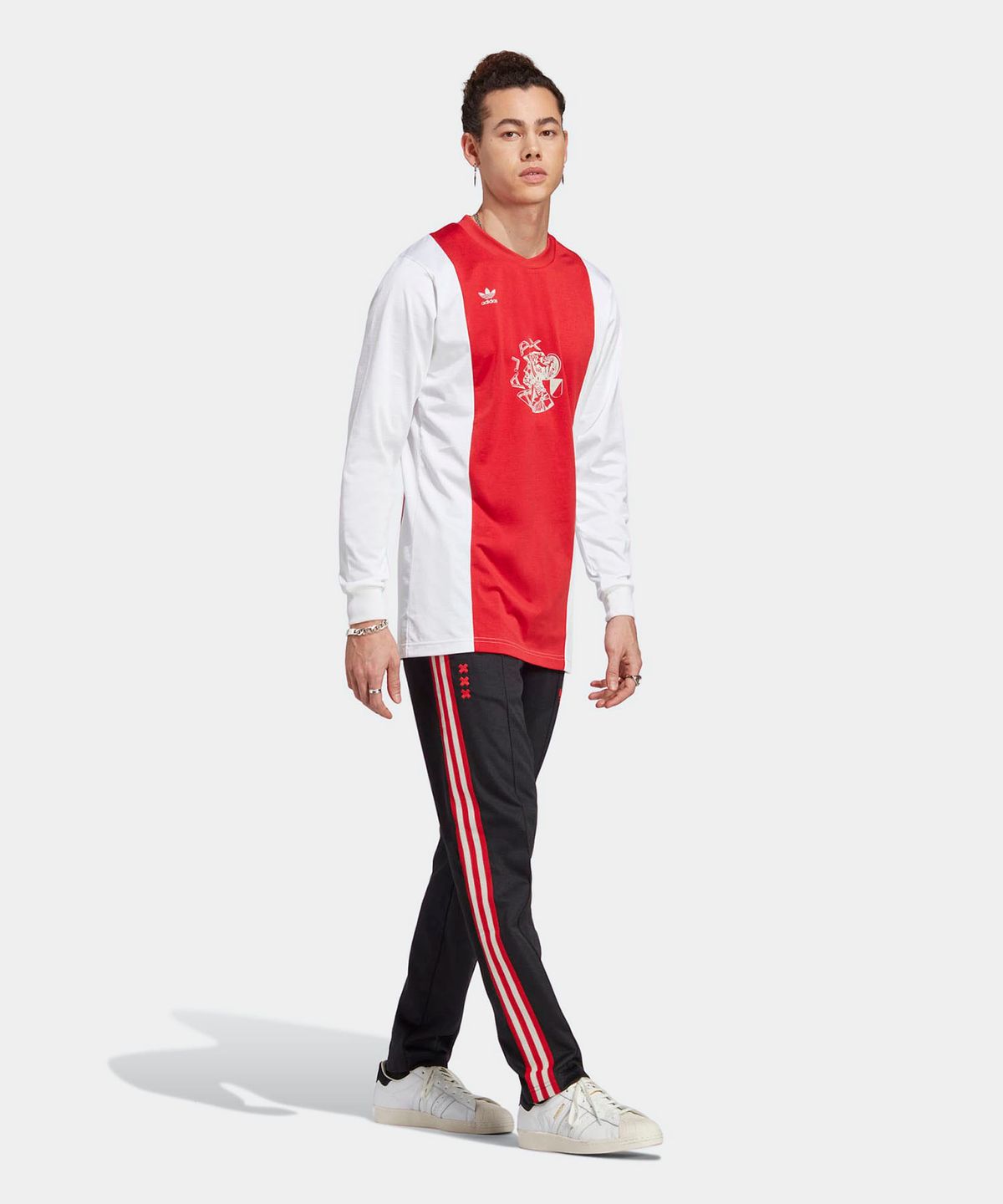 아디다스(ADIDAS) 아약스 OG 저지 - 레드:화이트 / IN4723