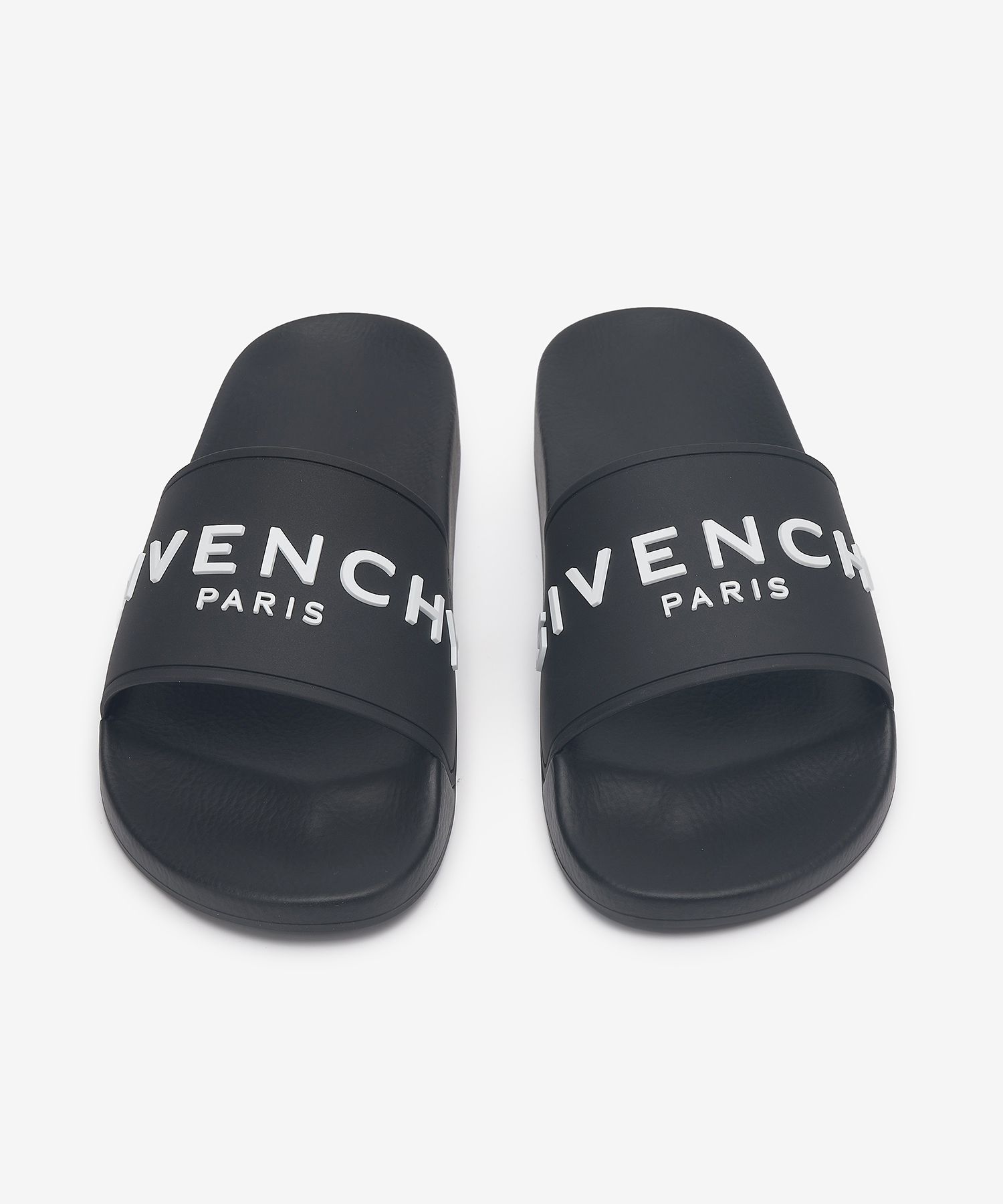 ☆【GIVENCHY】☆BH301TH1DB001 GIVENCHY PARIS Slide Sandals☆ Slide flat sandals in rubber in - black | Givenchy US