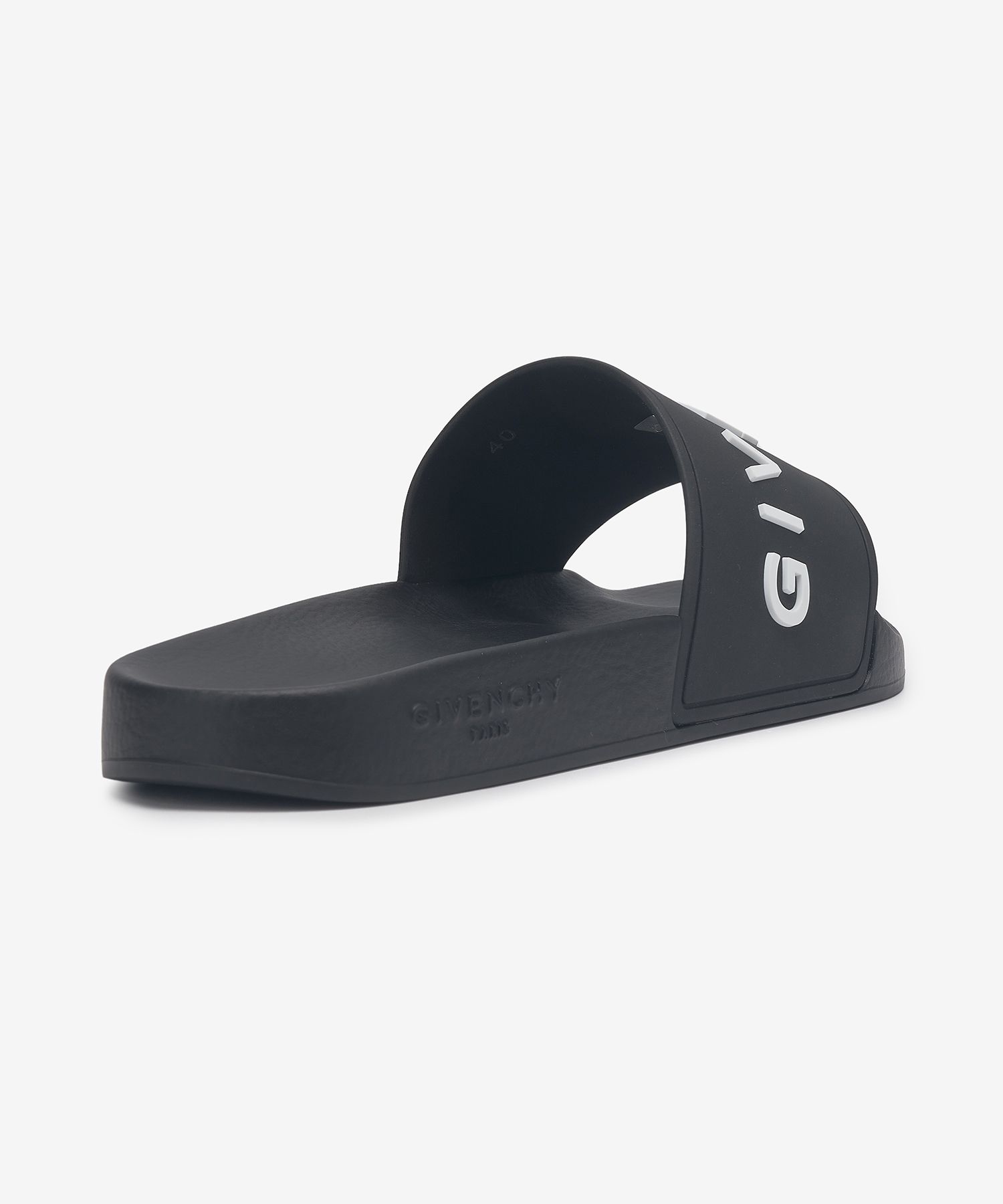 MUSINSA | GIVENCHY Men's Logo Slides - Black / BH301TH1DB001