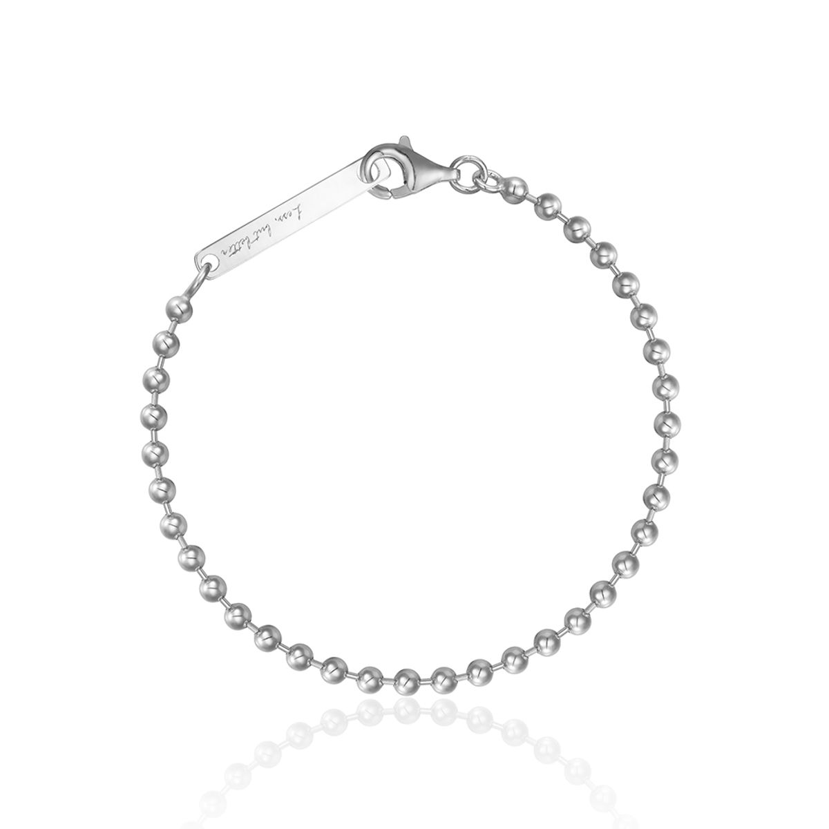 룬느(LUNNE) 실버 925 볼 체인 팔찌 (2.5mm) #LSB11