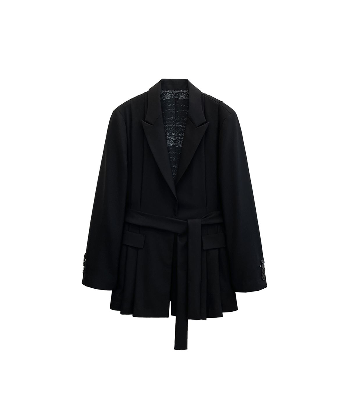 므아므(MMAM) Side pleated strap blazer