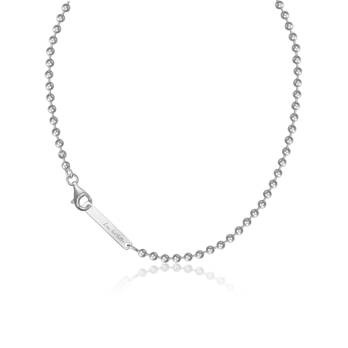 룬느(LUNNE) 실버 925 볼 체인 목걸이 (2.5mm) #LSN38