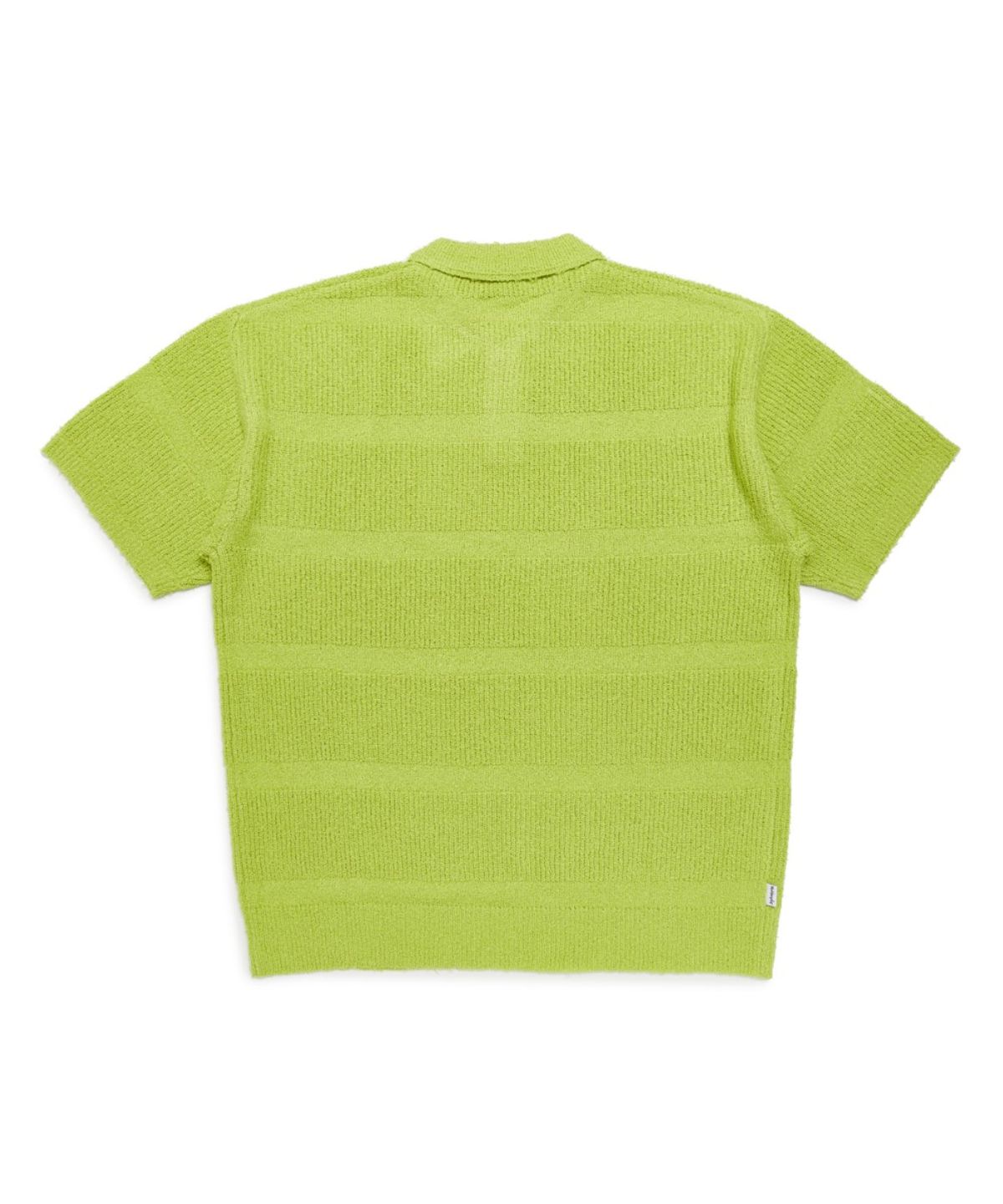 마크곤잘레스(MARK GONZALES) STRIPE KNIT S/S POLO - NEON YELLOW