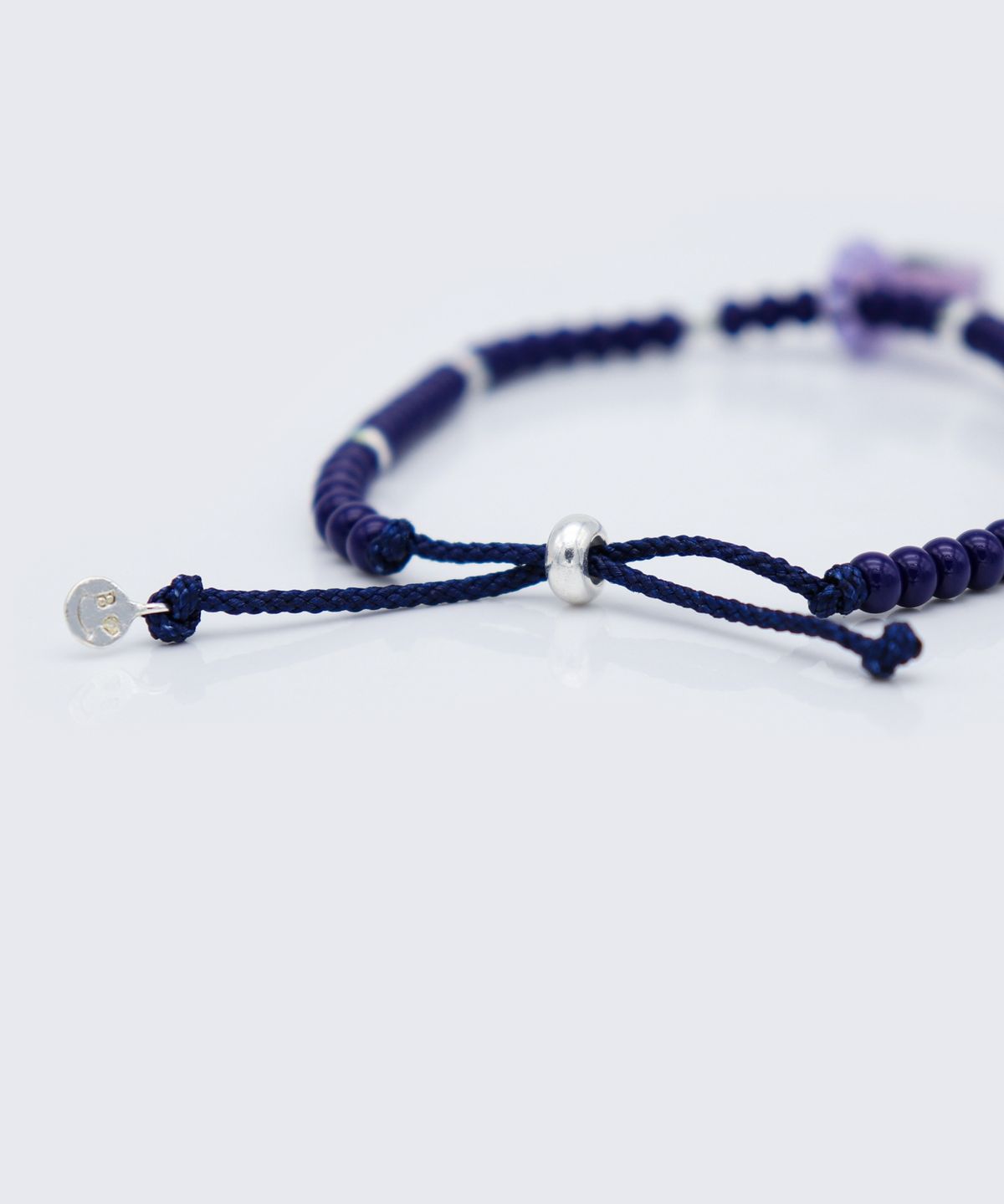 봉보(BONBEAU) Swarovski square stone color beads Bracelet 스와로브스키 스퀘어 스톤 컬러 비즈 매듭 팔찌