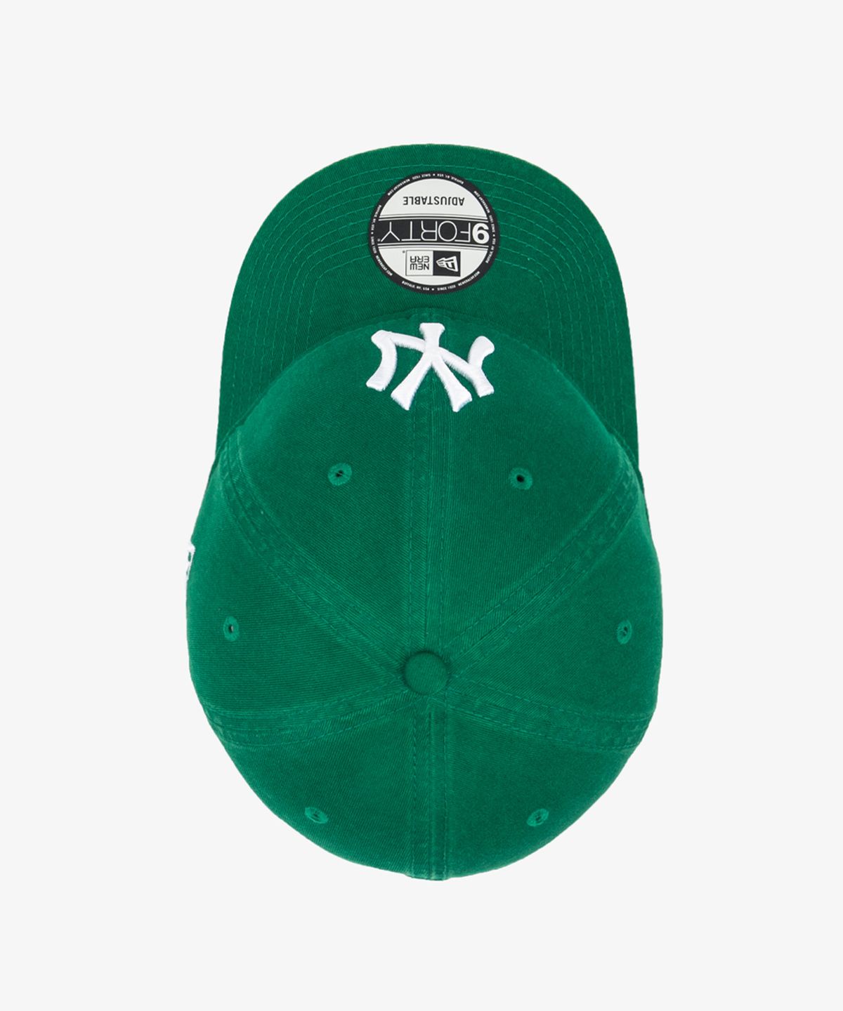 뉴에라(NEW ERA) MLB 워시드 베이직 뉴욕 양키스 언스트럭쳐 볼캡 켈리 그린