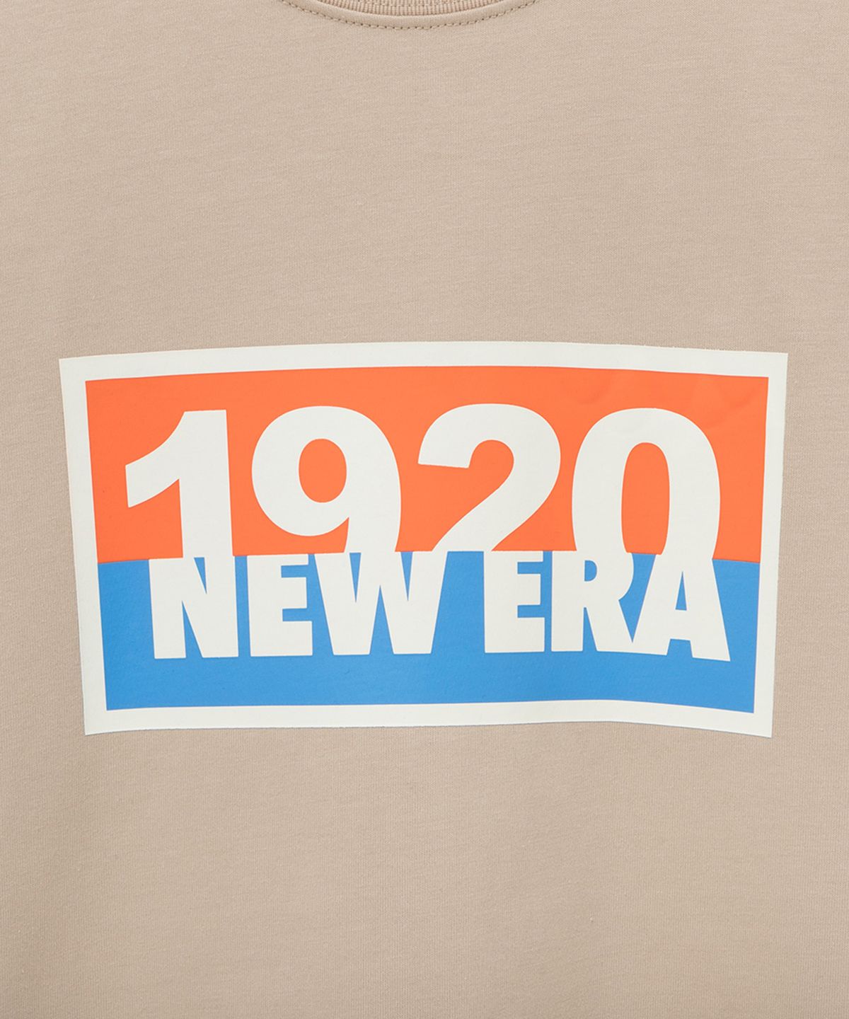 뉴에라(NEW ERA) 오리지네이터스 1920 사인 보드 티셔츠 샌드 베이지