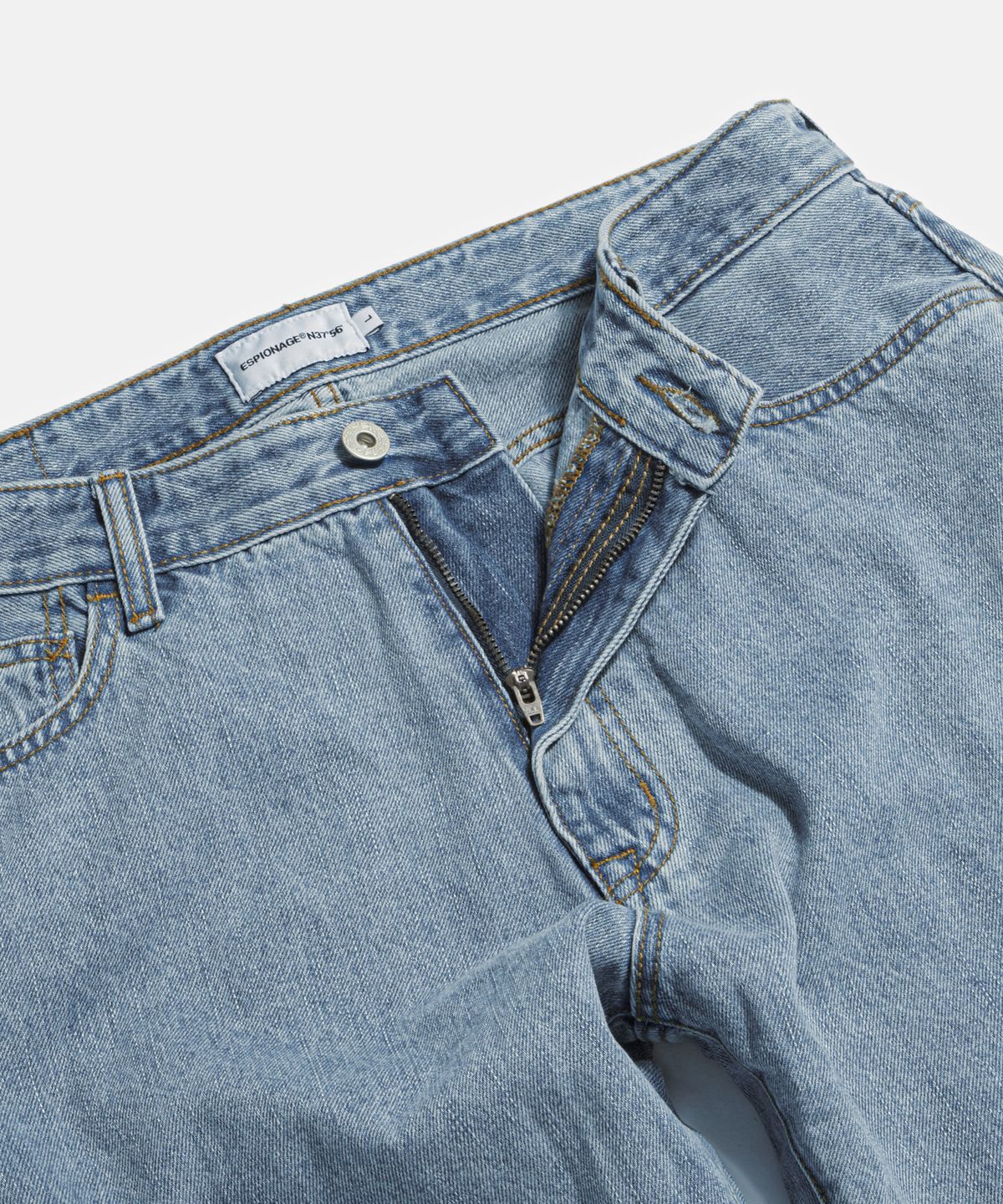 에스피오나지(ESPIONAGE) Cliff Relaxed Denim Pants Light Indigo