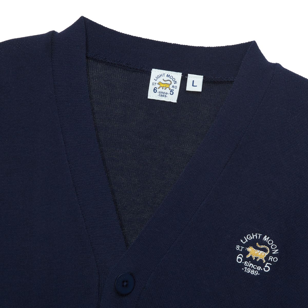 엘엠알(LMR) COTTON BASIC CARDIGAN NAVY