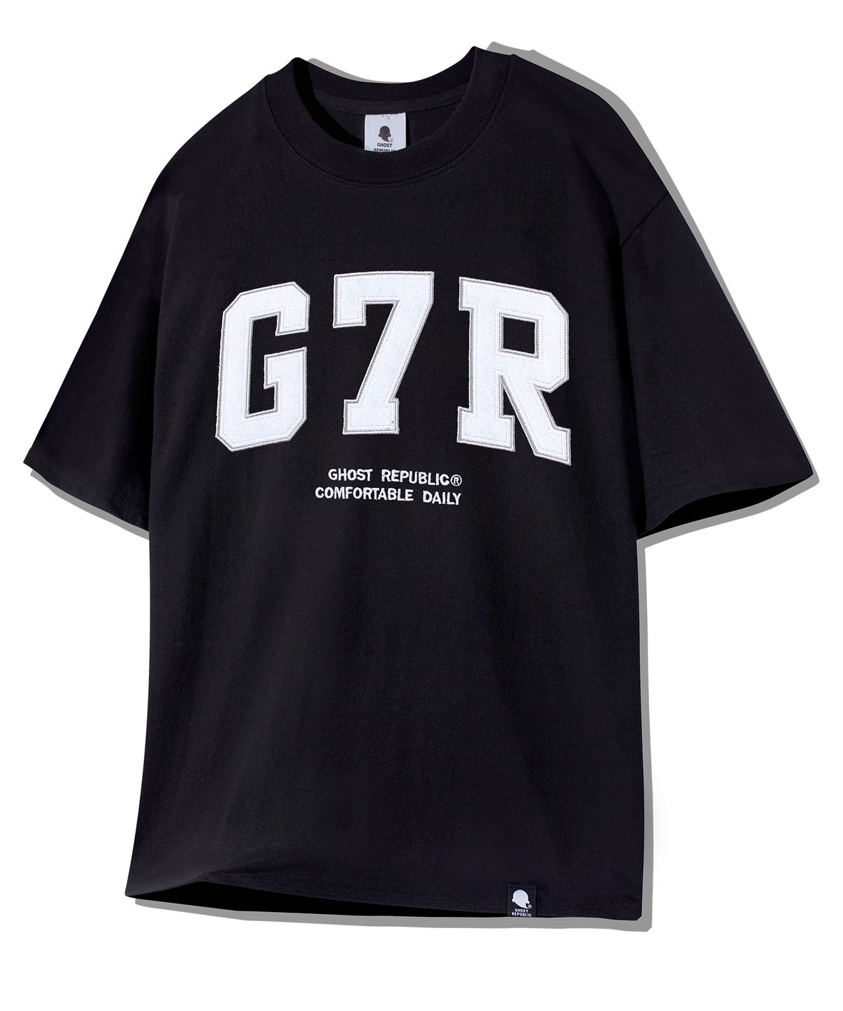 고스트리퍼블릭(GHOST REPUBLIC) G7R 아치드 오버핏 반팔티 GT-336